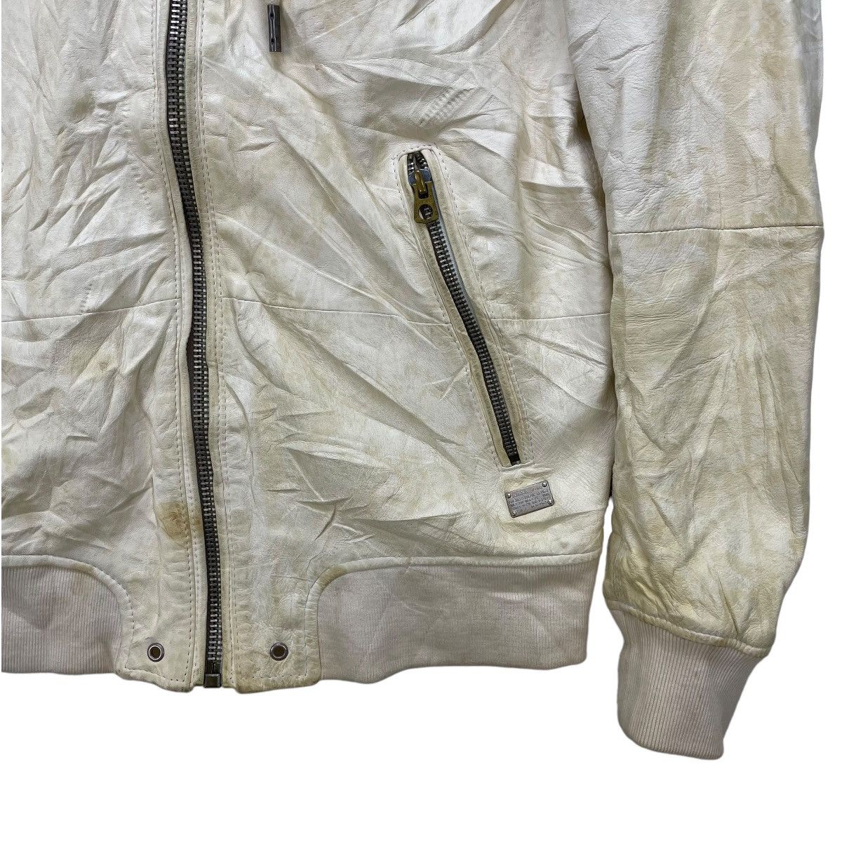 Diesel Genuine Leather Jacket By Diesel Industry Hooded Jacket Size S / US 4 / IT 40 - 4 Thumbnail