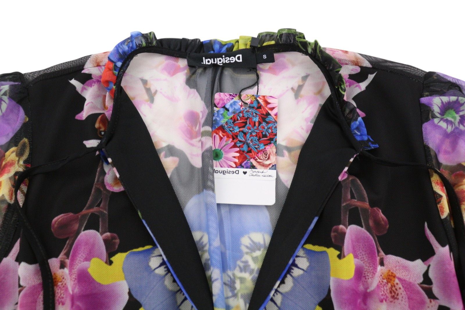 Desigual LEYON S Floral Print Layered Mini Dress 89021 Size S / US 4 / IT 40 - 6 Thumbnail