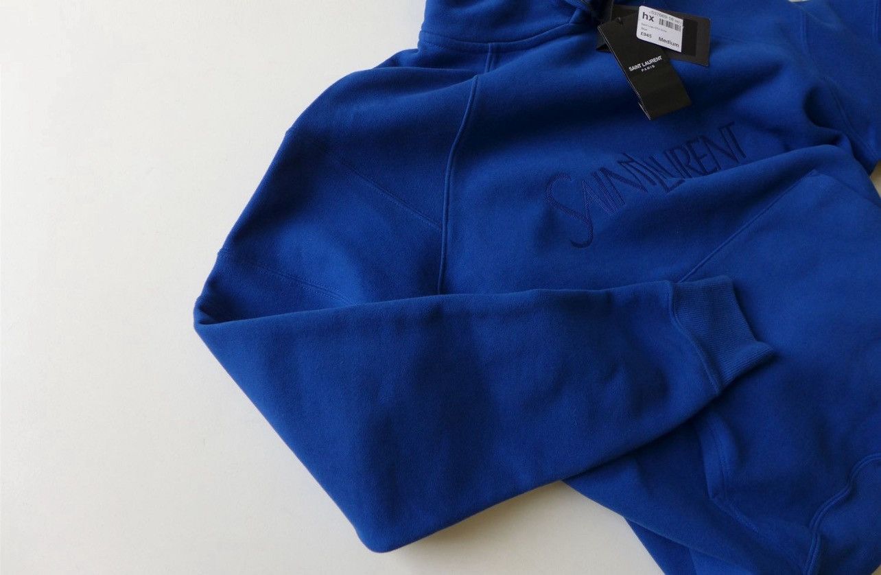Yves Saint Laurent Saint Laurent Paris saint Laurent logo embroidered hoodie Size US L / EU 52-54 / 3 - 6 Thumbnail