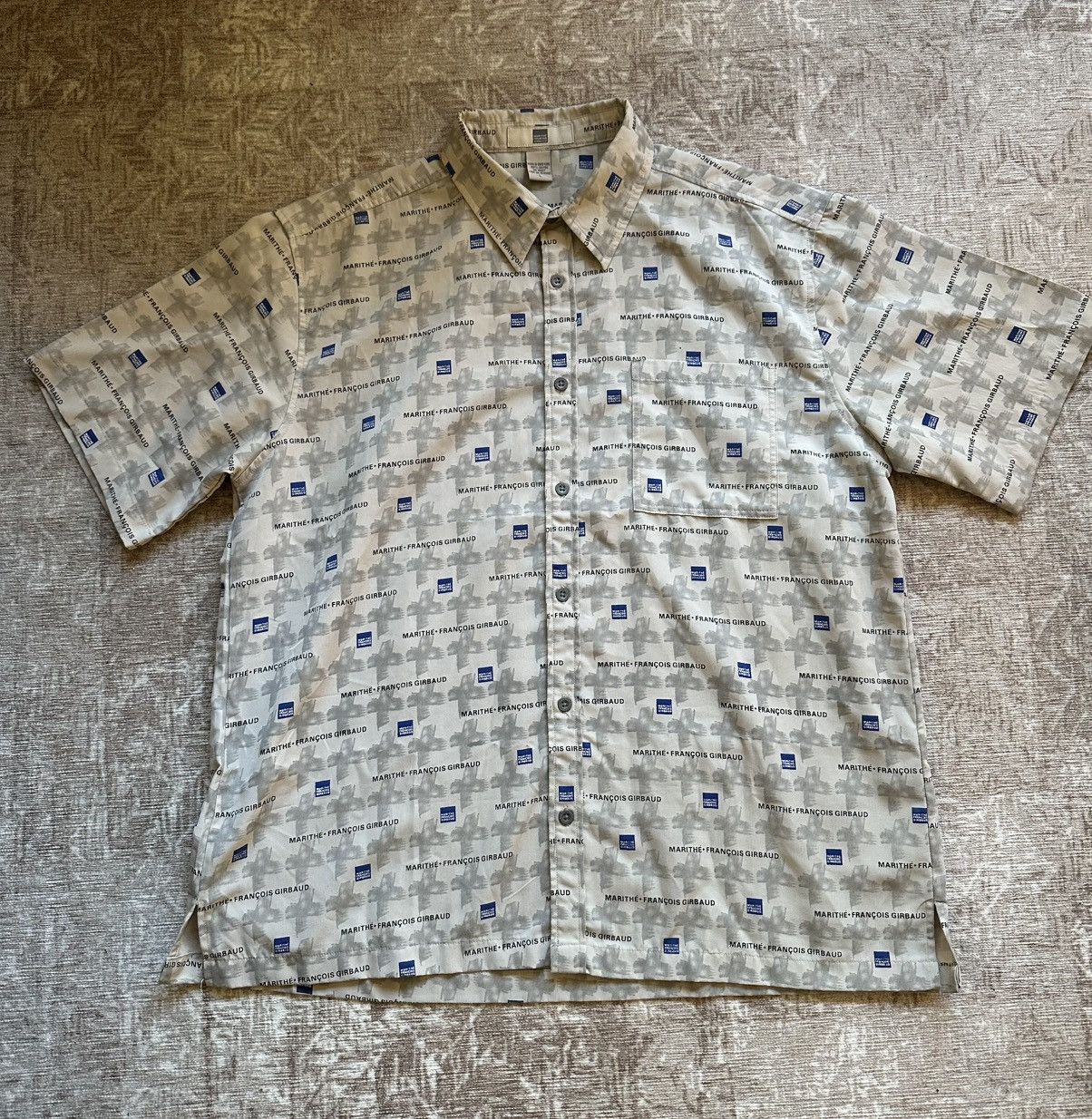 Marithe + Francois Girbaud Vintage Rare Marithe + Francois Girbaud Logo Print Shirt Size US L / EU 52-54 / 3 - 2 Thumbnail