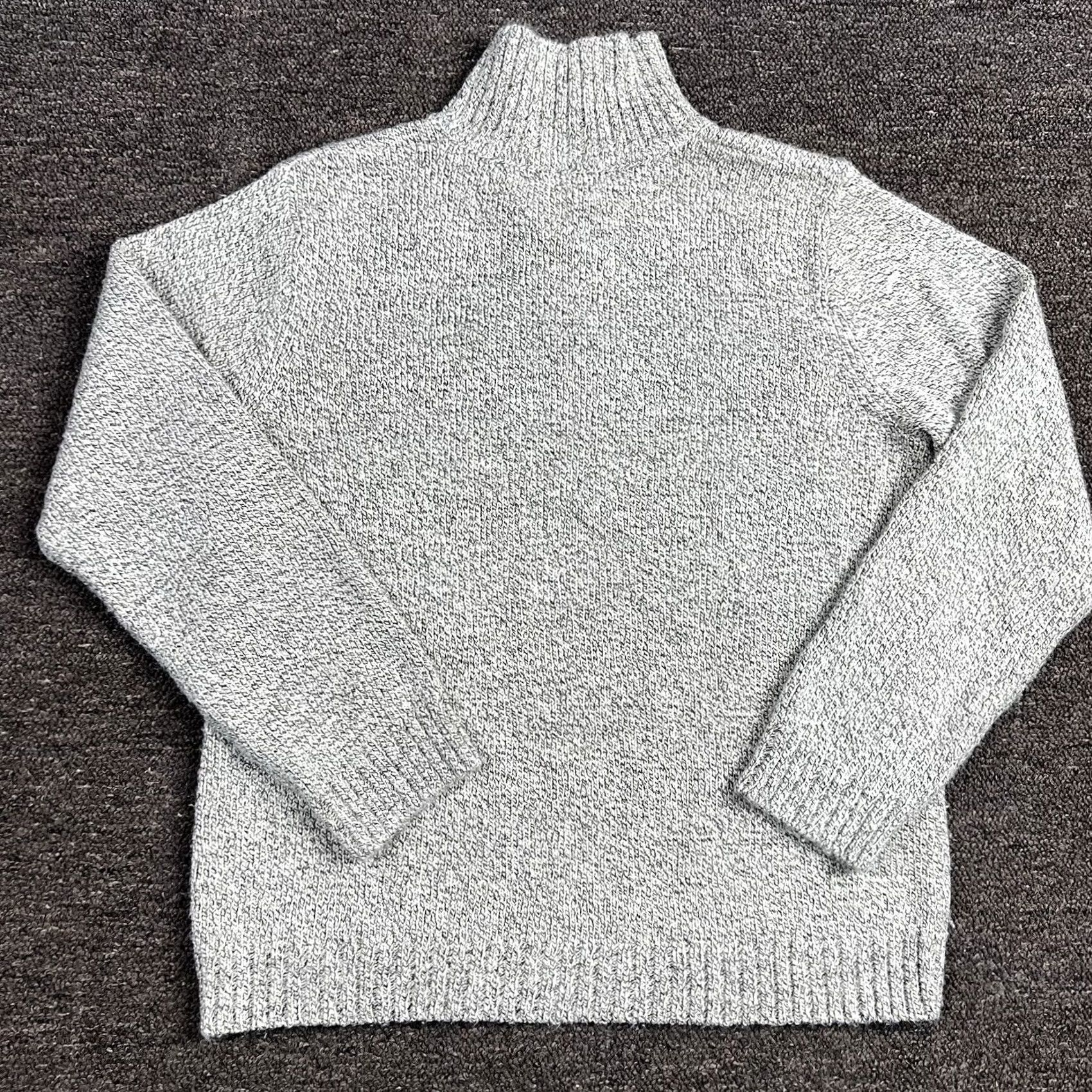 Vintage Karen Scott Sweater Womens Medium Stylish Collared Ribbed Soft Stretch Beige Size M / US 6-8 / IT 42-44 - 3 Thumbnail