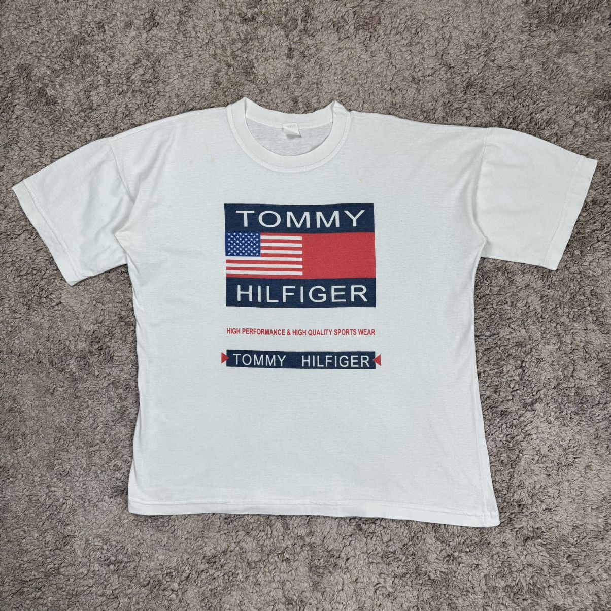 Vintage Vintage Bootleg Tommy Hilfiger Big Flag T-shirt Size US XL / EU 56 / 4 - 1 Thumbnail