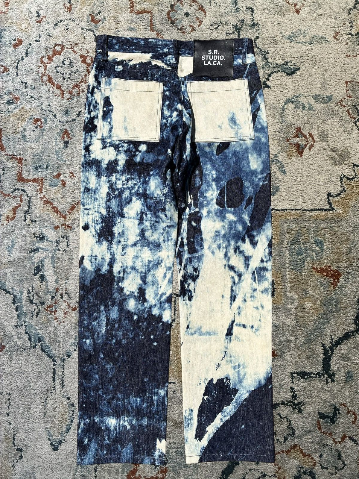 Sterling Ruby Sr Sterling Ruby Studio Hand Bleached Soto Indigo denim Size US 30 / EU 46 - 2 Thumbnail