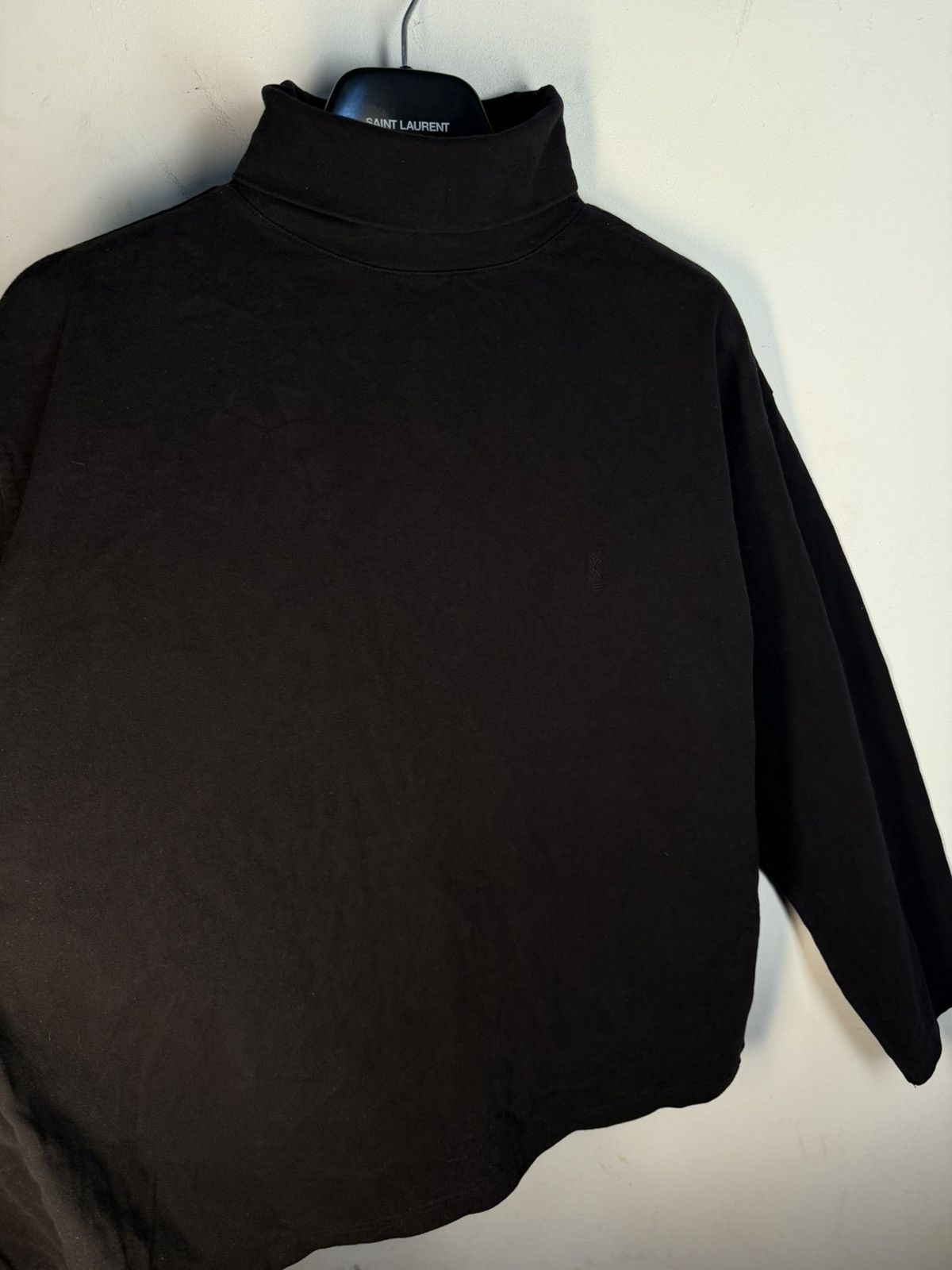 Yves Saint Laurent 90s YSL Turtleneck Sweatshirt Logo Vintage Sweater Luxury Size US XL / EU 56 / 4 - 14 Thumbnail