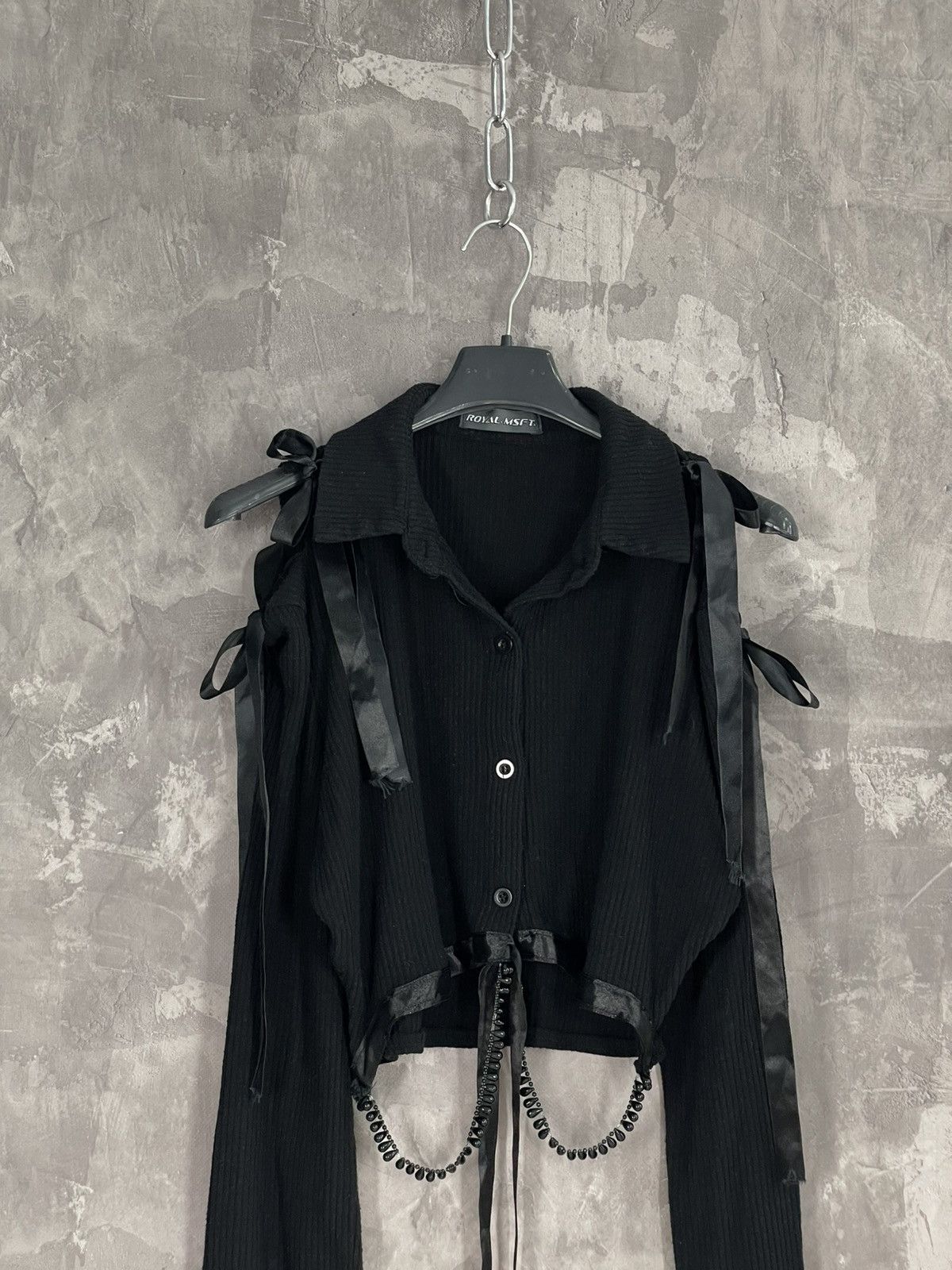 Vintage Vintage Goth Avant Garde Y2K Design Blouse Size M / US 6-8 / IT 42-44 - 2 Thumbnail
