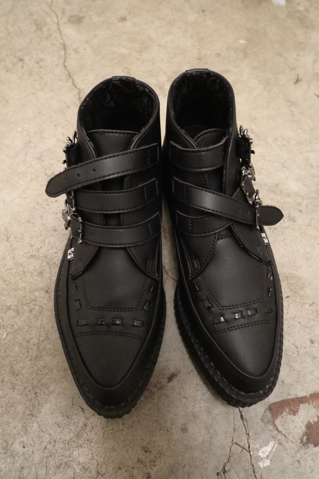 Vivienne Westwood F.U.K Black Punk Zip Creeper Boots Size EU39 Size US 6 / IT 36 - 1 Thumbnail