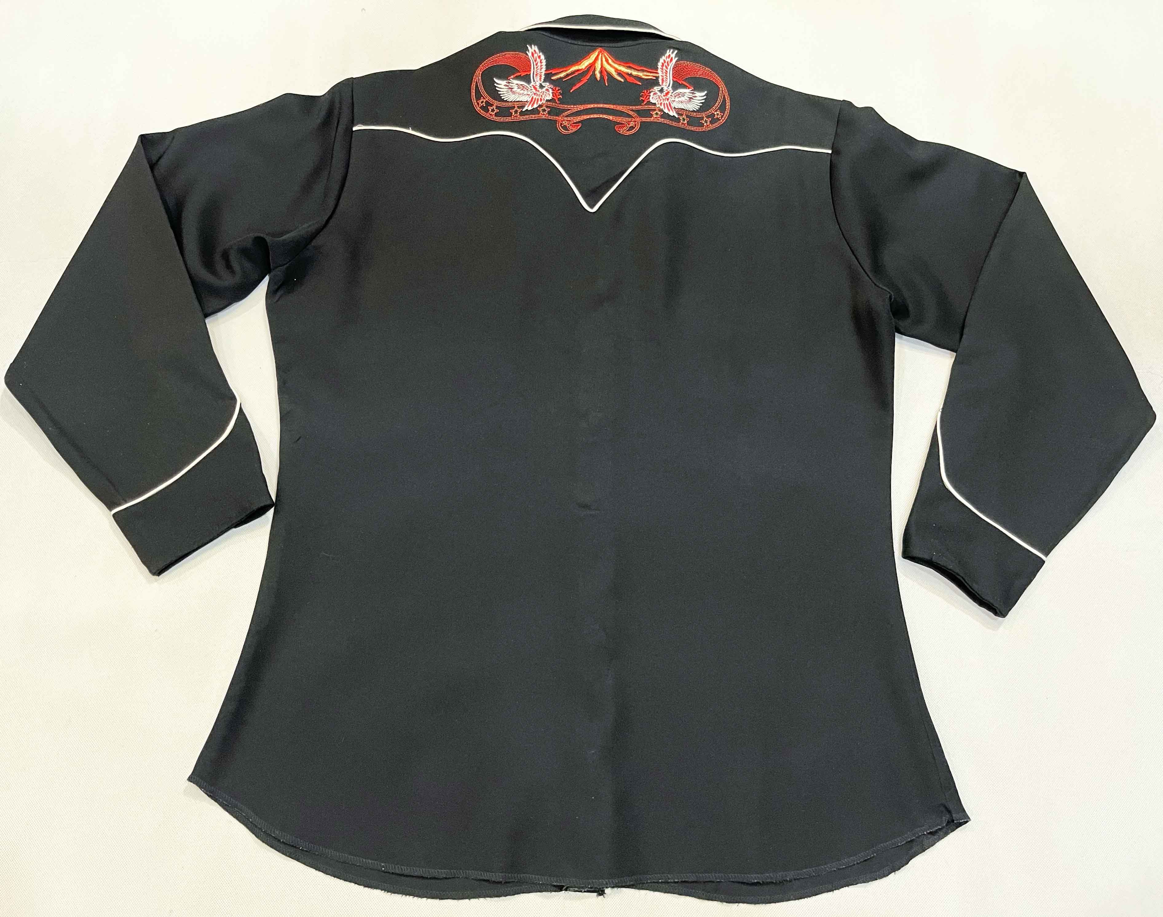 Vintage Vintage H Bar C Western Cowboy Embroidered Snap Button Shirt Size US L / EU 52-54 / 3 - 7 Thumbnail