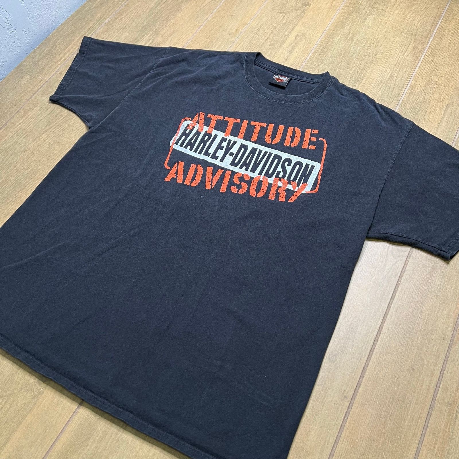 Harley Davidson Vintage Harley Davidson Attitude Advisory T Shirt Mens 2XL Size US XXL / EU 58 / 5 - 10 Thumbnail