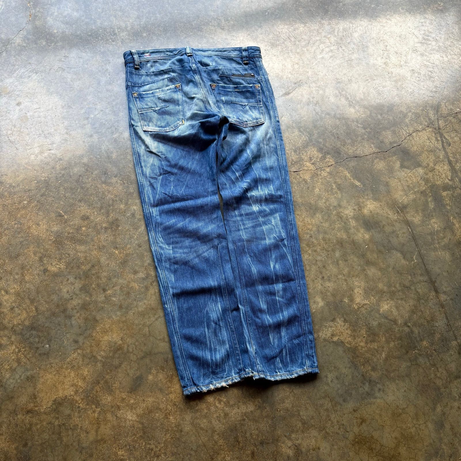 Diesel Crazy Diesel Brand Washed Blue Jeans Size US 31 - 2 Thumbnail