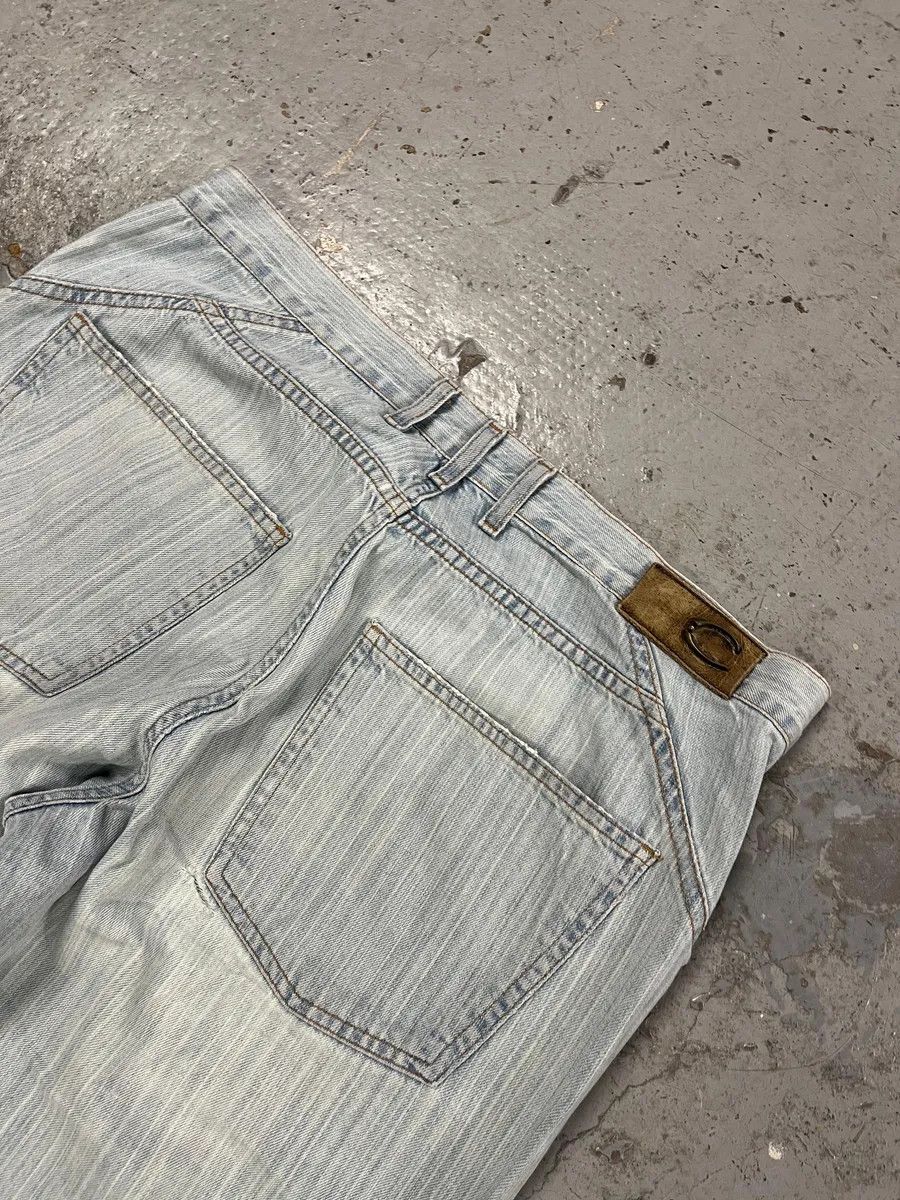 Roberto Cavalli 2000s Cavalli Light Blue Stiched Denim Jeans Size US 32 / EU 48 - 10 Thumbnail