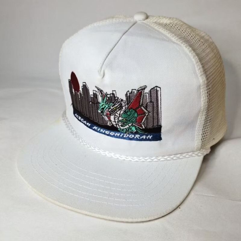 Vintage Mecha King Ghidorah Trucker Hat – Only 1 Available, Rare! Size ONE SIZE - 4 Thumbnail