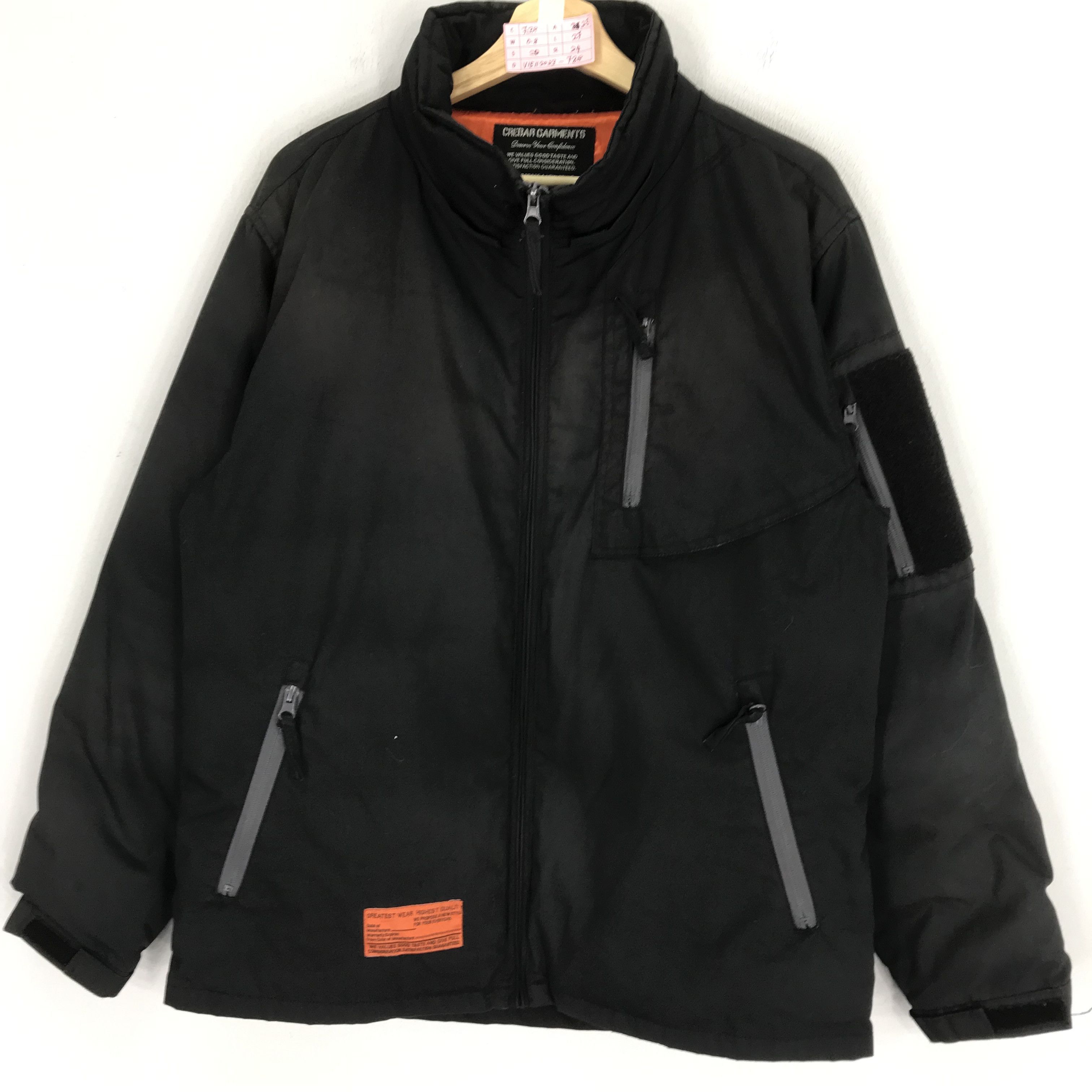 Japanese Brand Vintage Crebar Garments Union Made Black Bomber Jacket Size US M / EU 48-50 / 2 - 4 Thumbnail