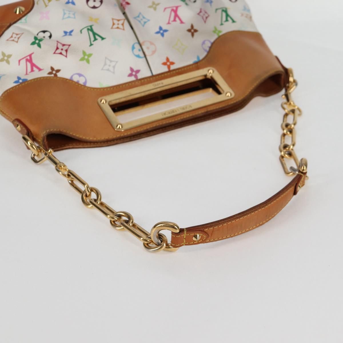 Louis Vuitton LOUIS VUITTON Monogram Multicolor Judy MM Bag White M40255 Size ONE SIZE - 10 Thumbnail