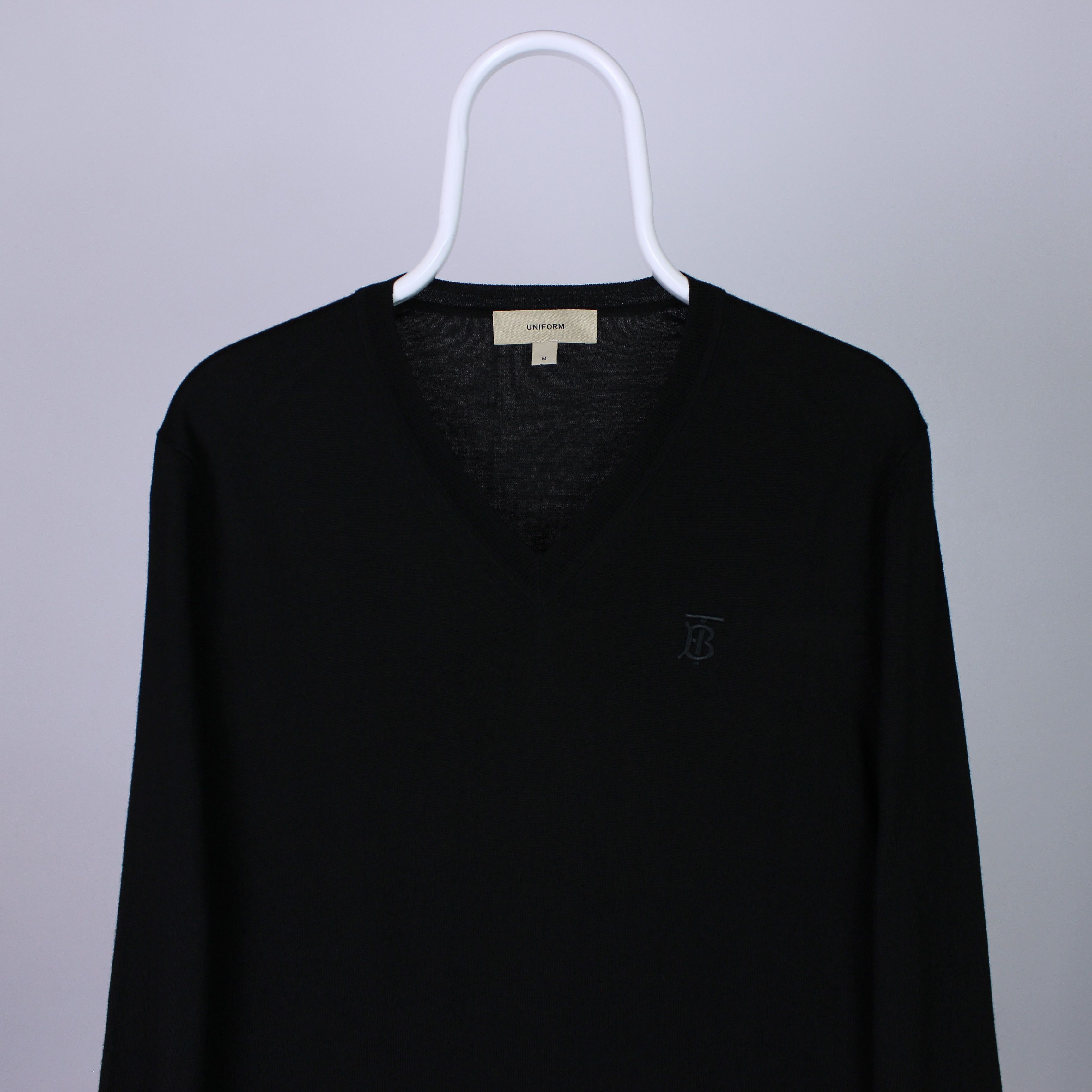 Burberry Burberry vintage sweater uniform merino wool M black Size US M / EU 48-50 / 2 - 6 Thumbnail