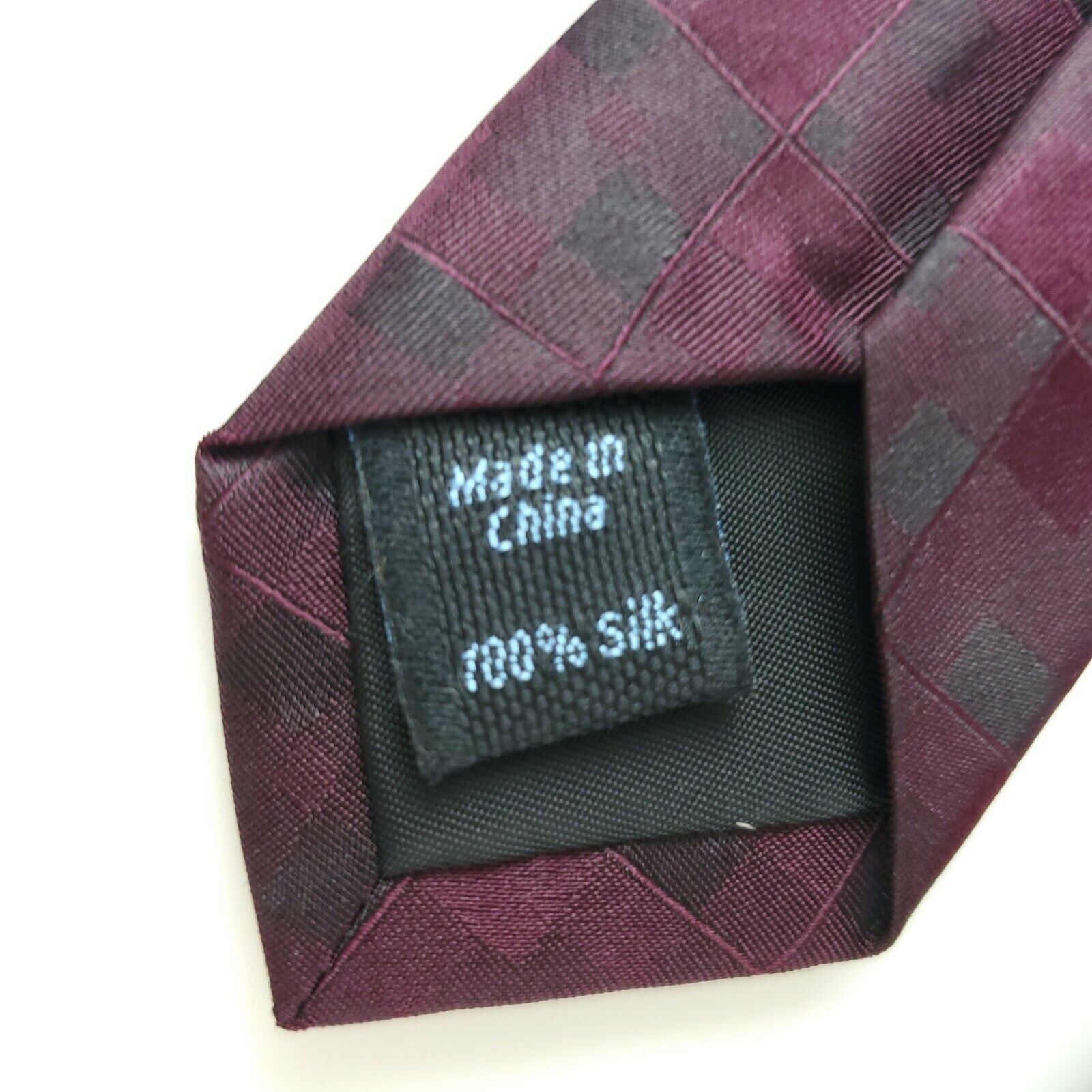 Marc Anthony Marc Anthony Purple Skinny Silk Tie Short Narrow Size ONE SIZE - 5 Thumbnail