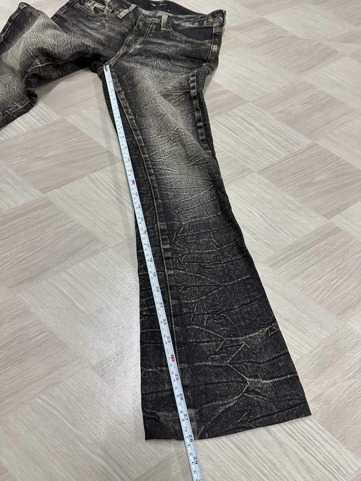 If Six Was Nine Super Flare Vintage Daily Topics Washed Denim Pants Size US 28 / EU 44 - 11 Thumbnail
