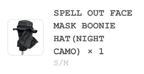 FTP Spell Out Face Mask Boonie Hat Desert Camo