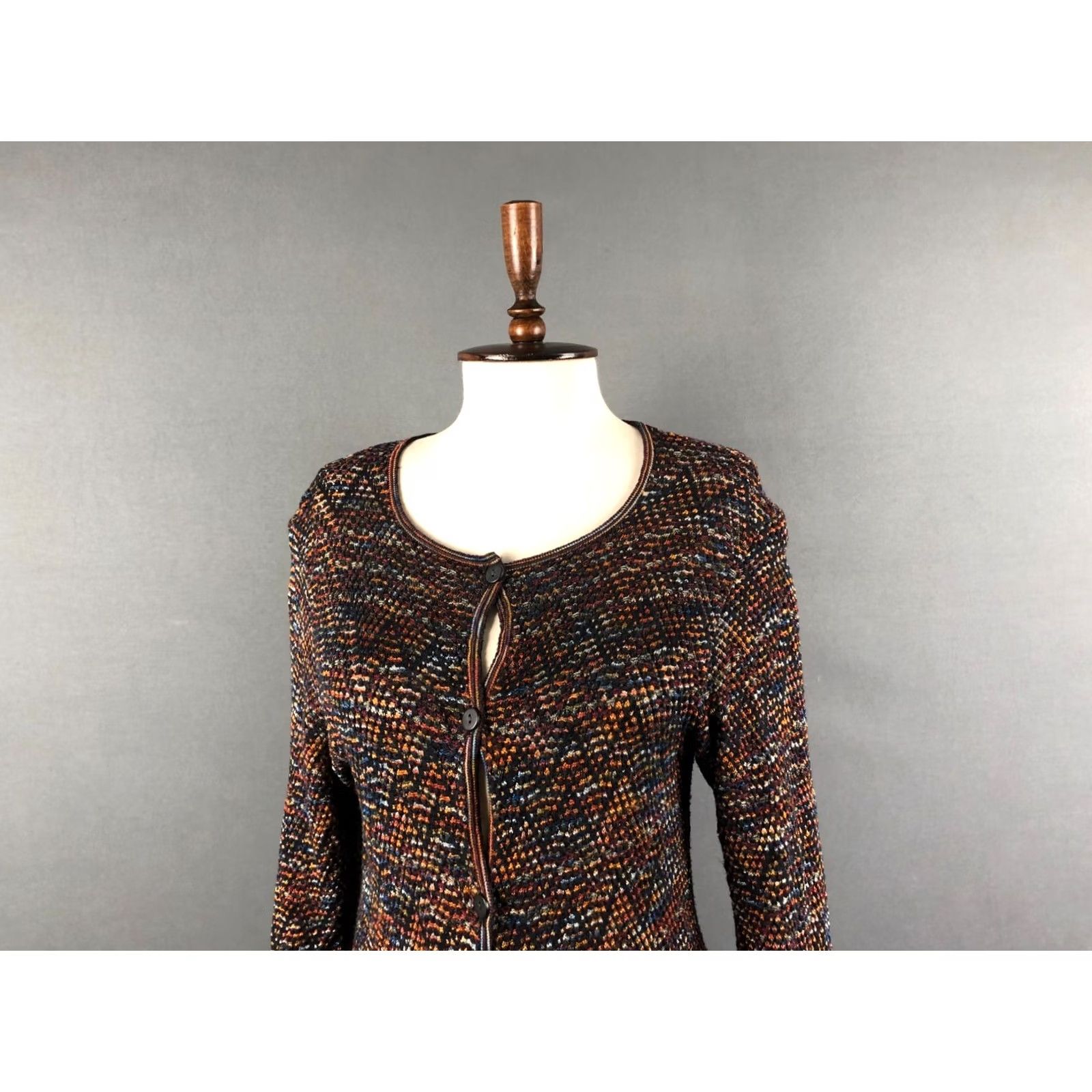Missoni Missoni Women's Cardigan Multicolor Cotton Blend Size 44 Patterned Size M / US 6-8 / IT 42-44 - 4 Thumbnail