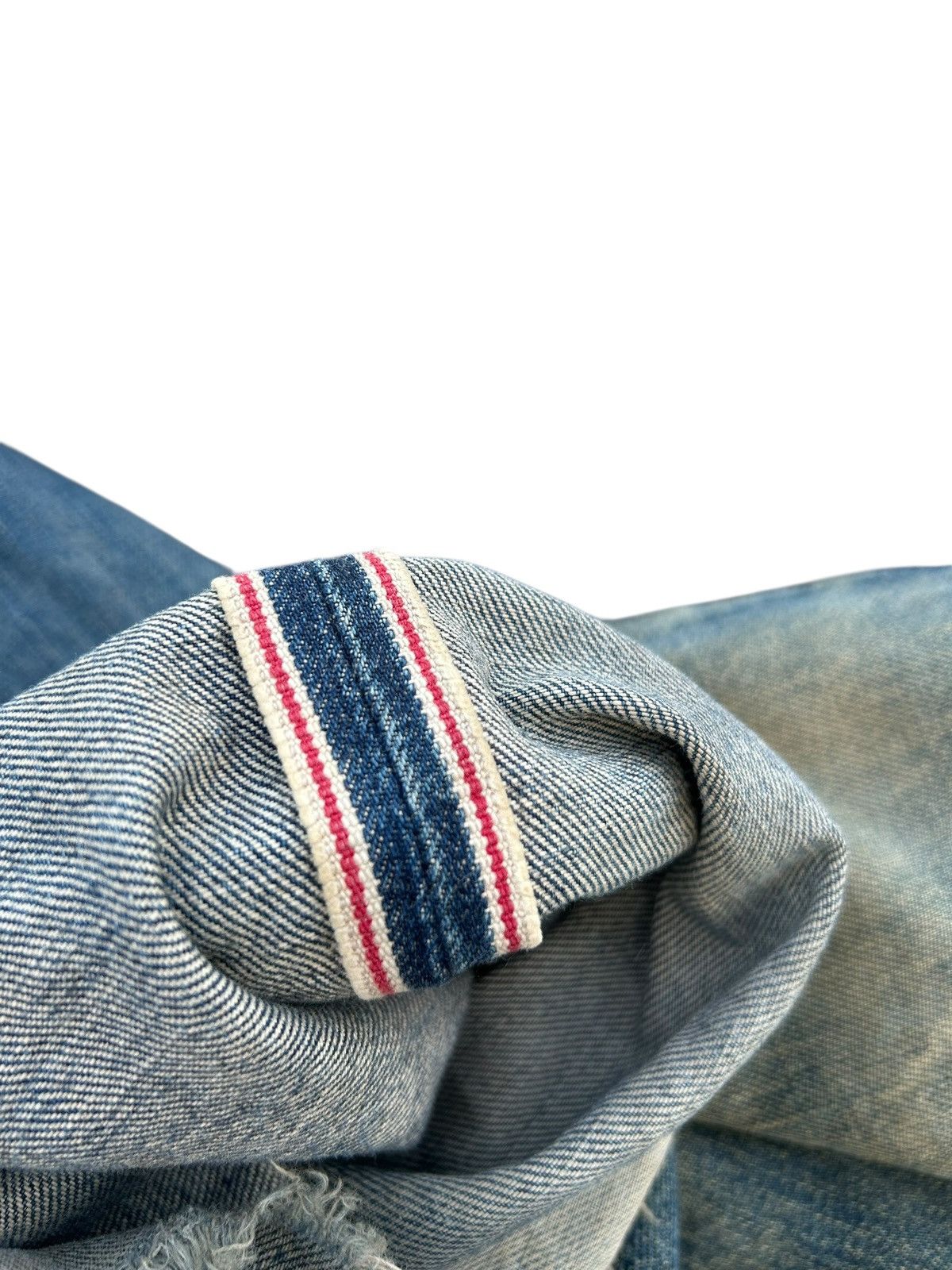 Japanese Brand × Kapital × Vintage Wrangler Selvedge Baggy Vintage Distressed Denim jeans Size US 30 / EU 46 - 4 Thumbnail