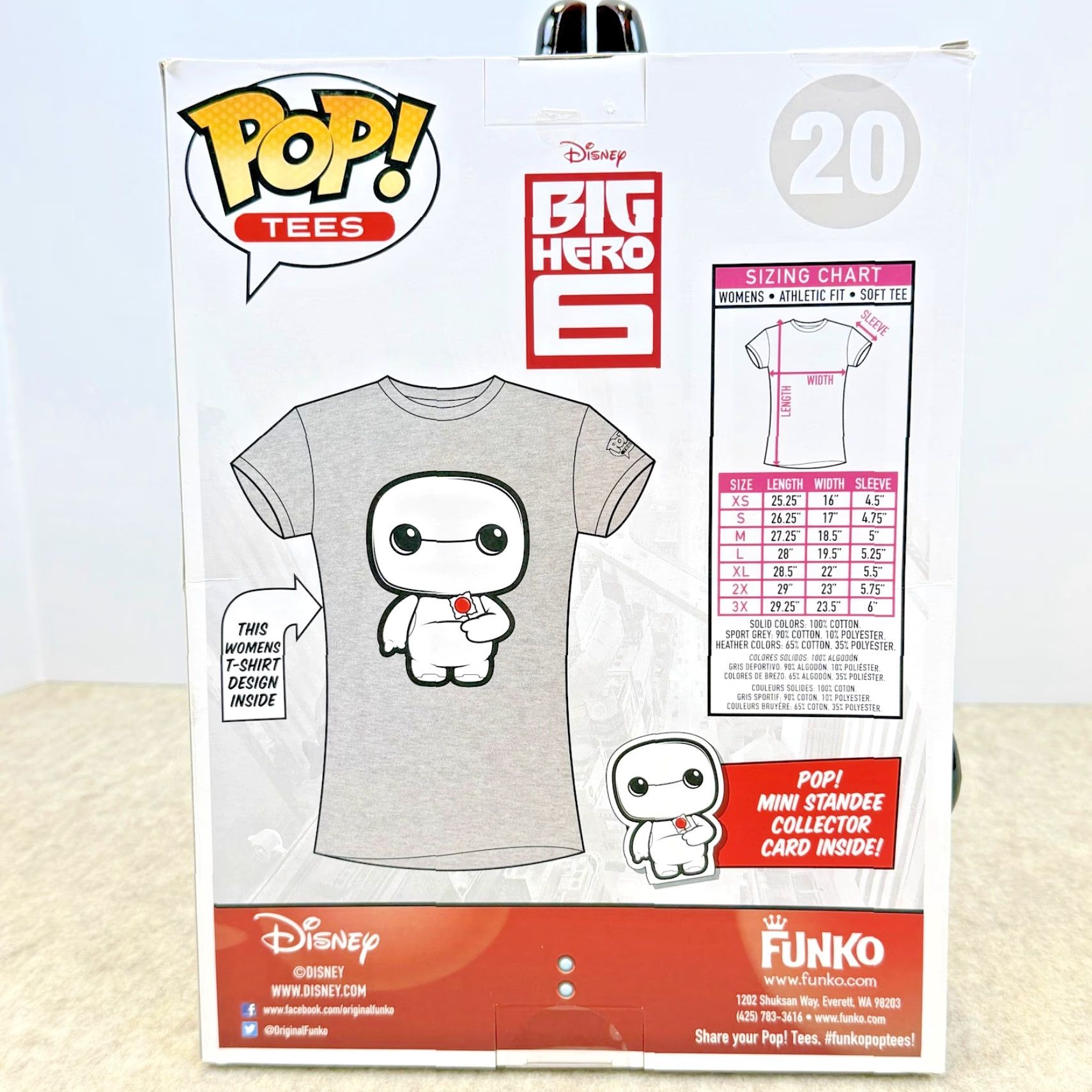 Disney Disney Baymax Big Hero 6 Shirt Womens XL Gray Funko Pop Tee Limited Edition Size XL / US 12-14 / IT 48-50 - 6 Thumbnail