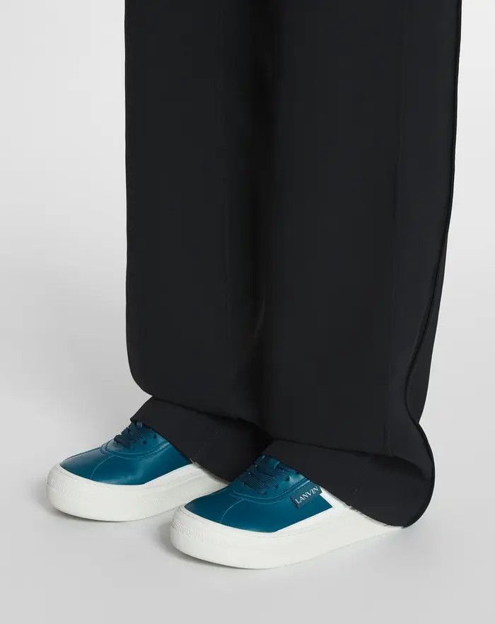 Lanvin os11x0326 Cash Leather Sneakers in Blue/White Size US 11 / EU 44 - 6 Thumbnail