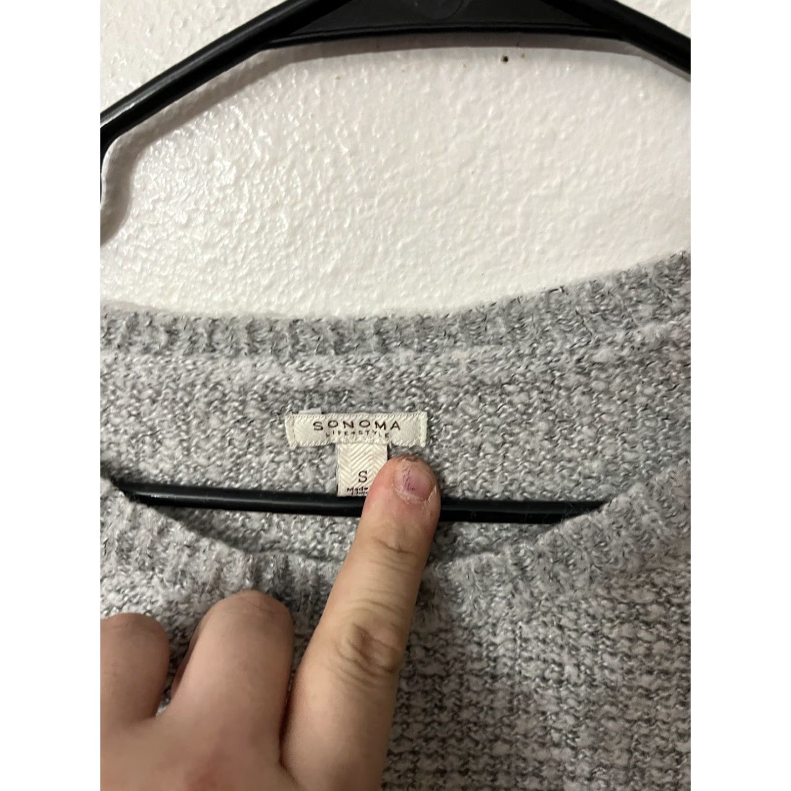 Vintage VINTAGE Sonoma Woman's Sweater Pullover Knit Gray Small Size S Adult Women Size S / US 4 / IT 40 - 3 Thumbnail