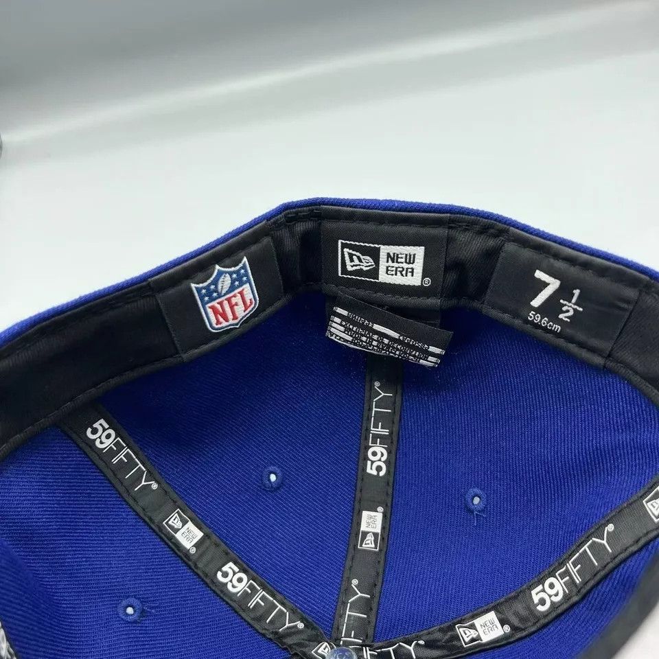 New Era Las Vegas Raiders Hat Men 7 1/2 59Fifty New Era NFL Fitted Size ONE SIZE - 5 Thumbnail