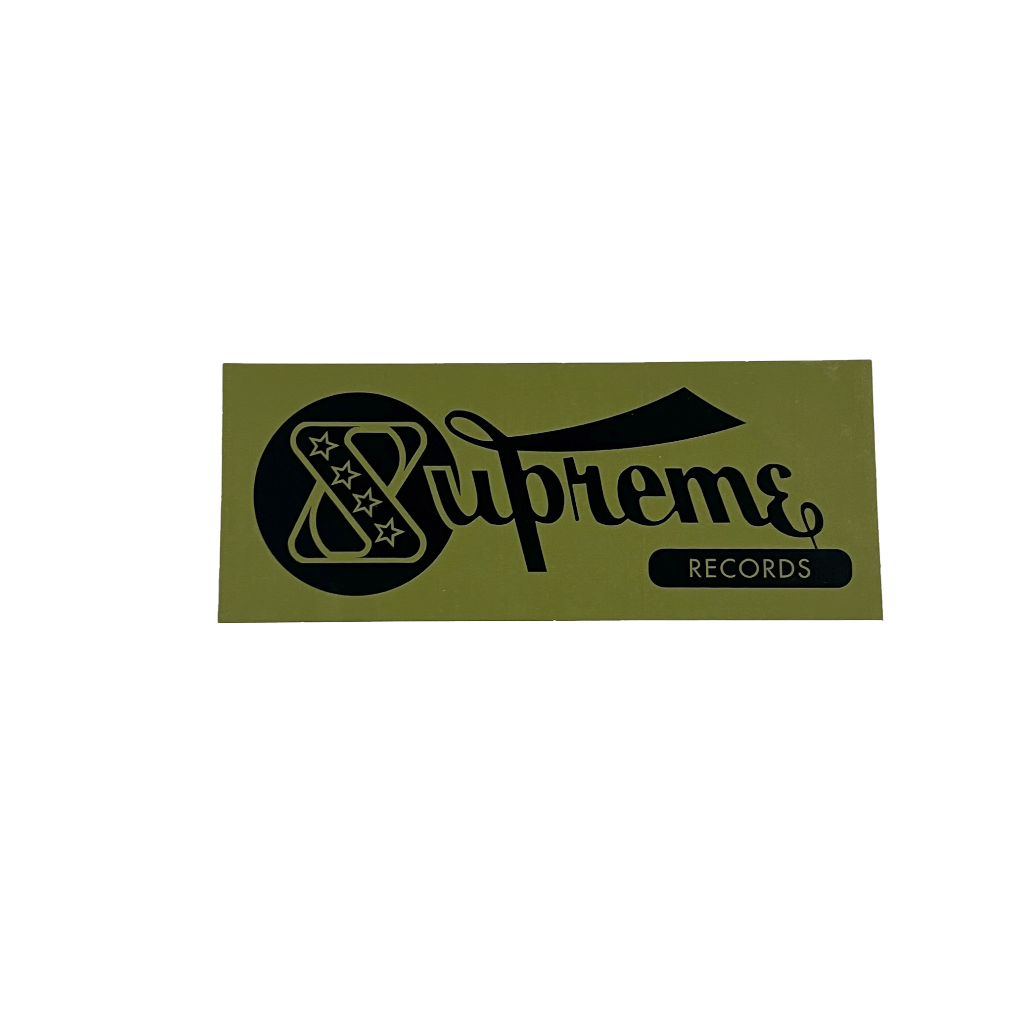 Supreme Supreme Records Sticker Olive Size ONE SIZE - 1 Preview