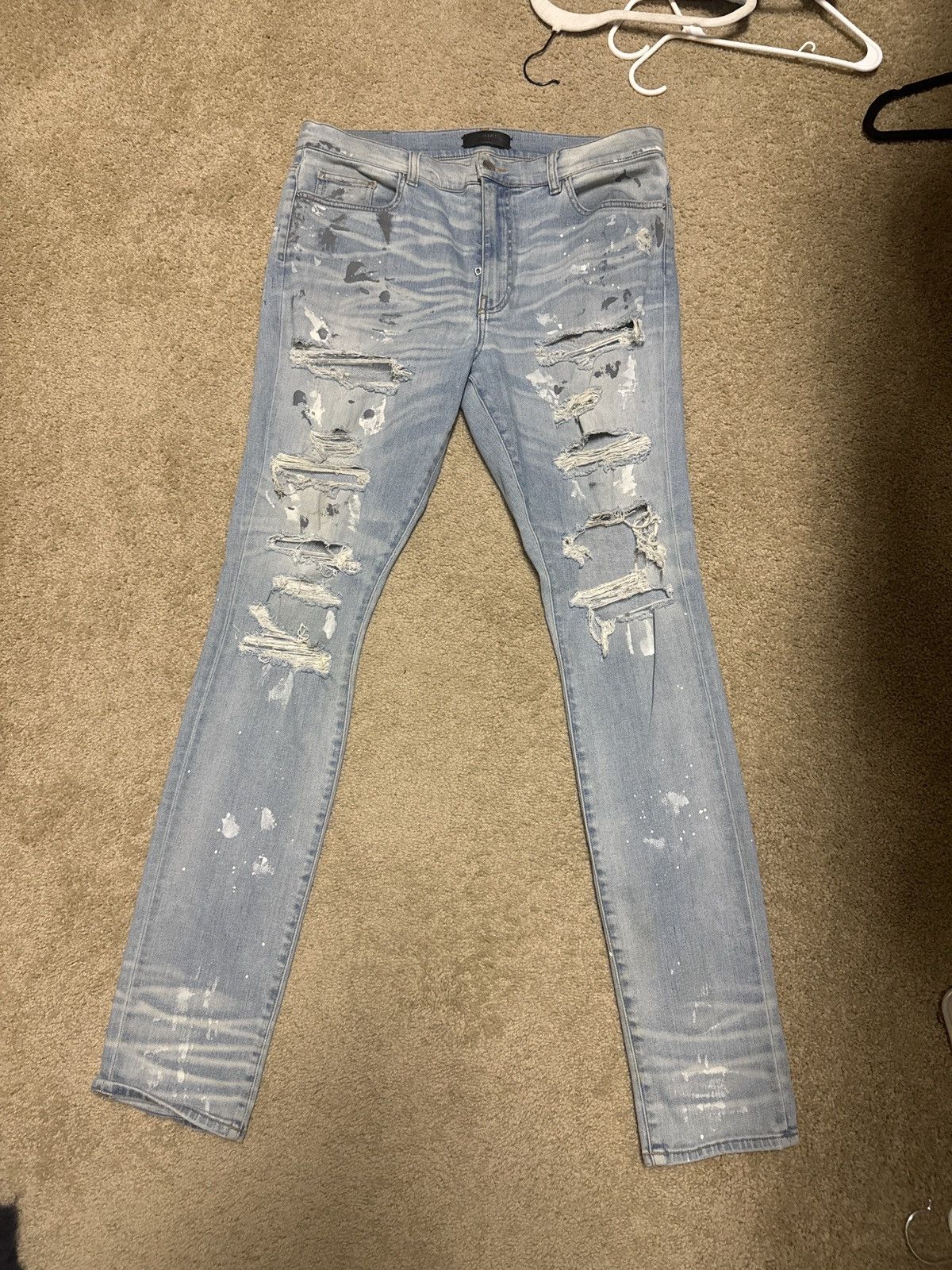 Amiri Amiri paint spatter denim classic Size US 38 / EU 54 - 1 Thumbnail