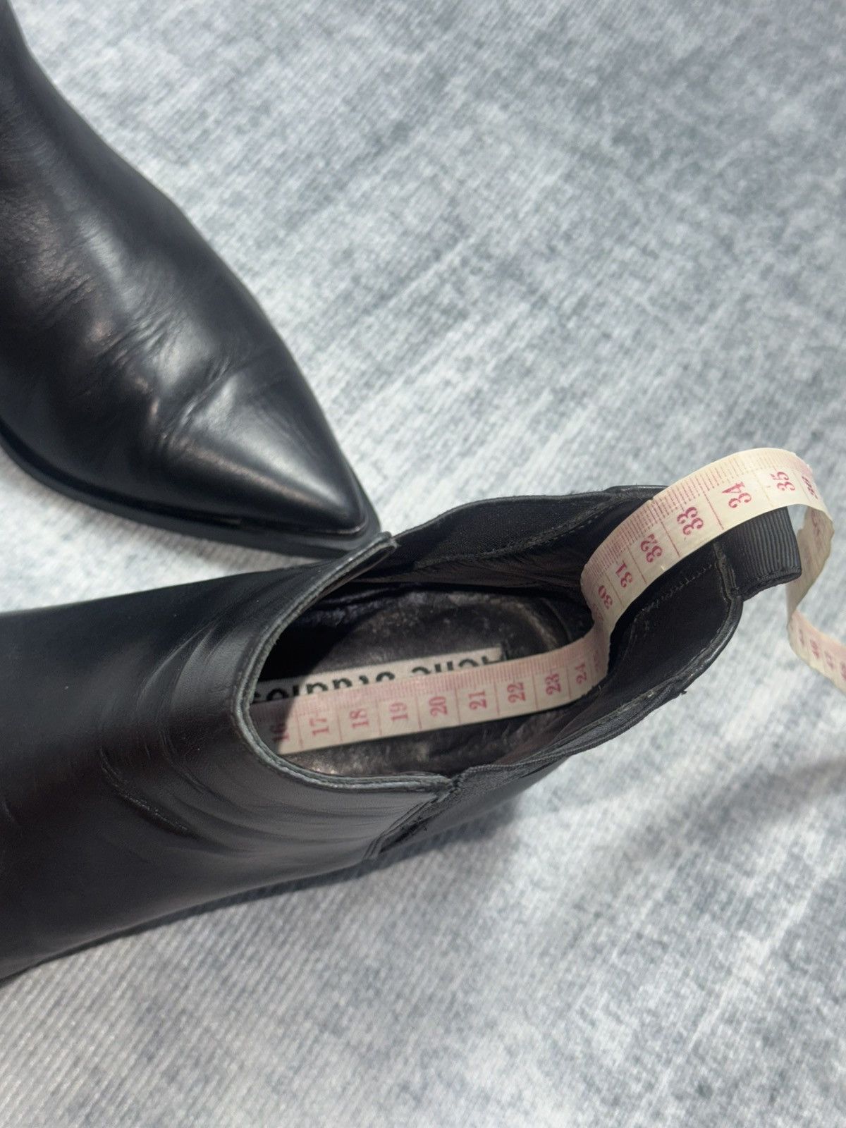Acne Studios Acne Studios - Jensen Black Leather - Chelsea Ankle Boots Size US 6 / IT 36 - 14 Thumbnail