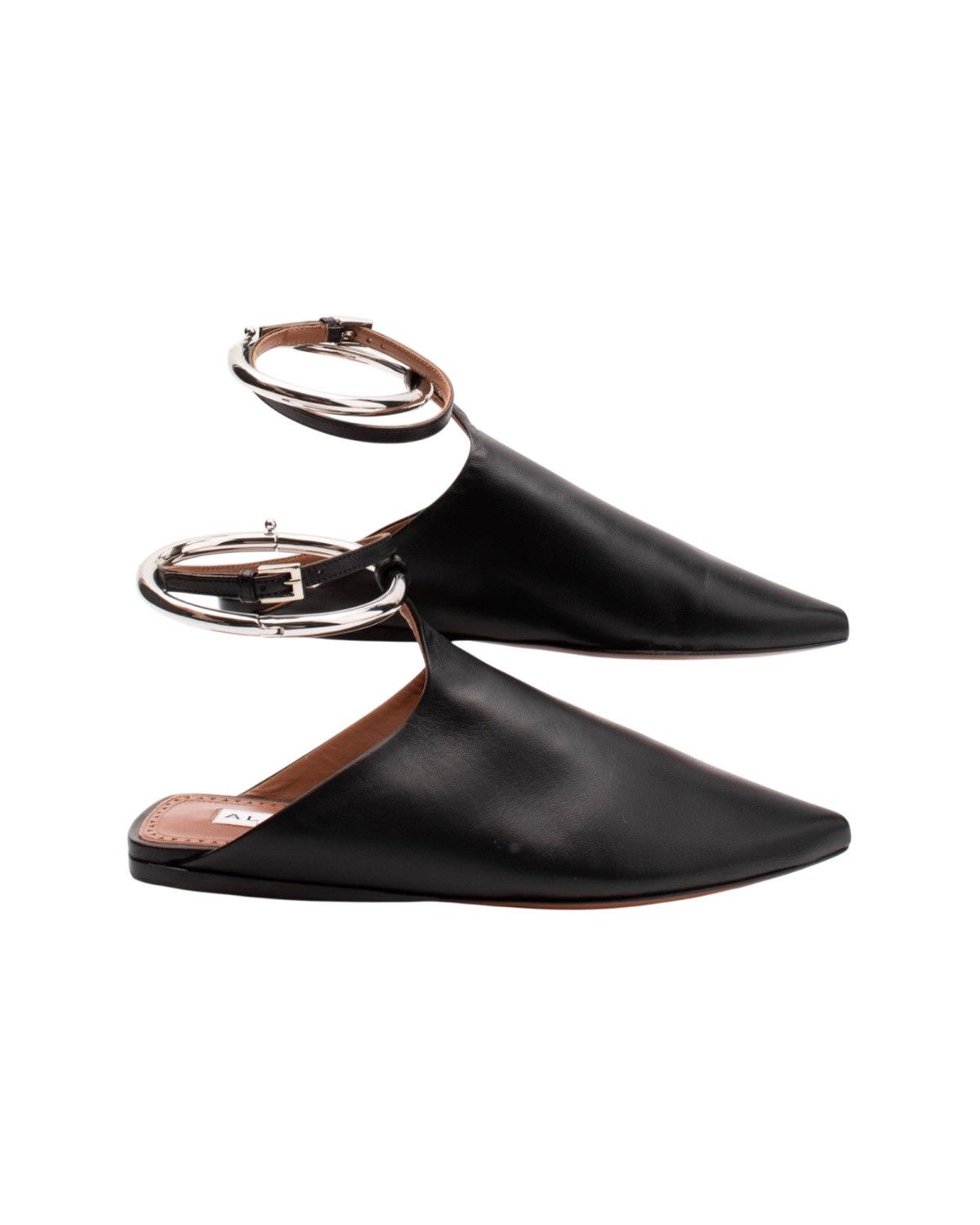 Alaia Alaïa Lambskin Ankle Strap Ballerina Flat — Blk, US8 / EU38 Size US 8 / IT 38 - 3 Thumbnail