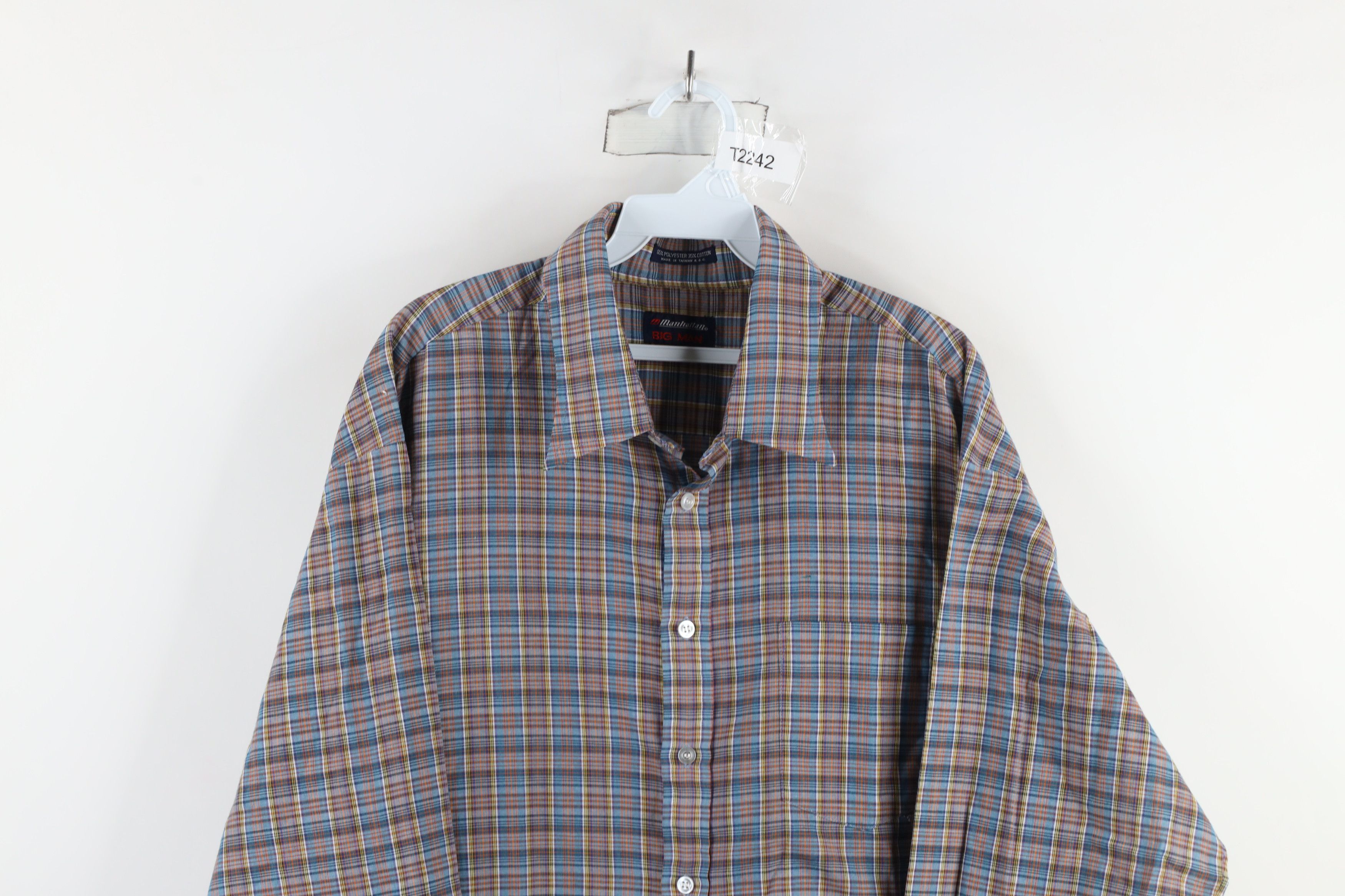 Vintage Vintage 70s Streetwear Long Sleeve Collared Button Shirt Size US XXL / EU 58 / 5 - 2 Thumbnail