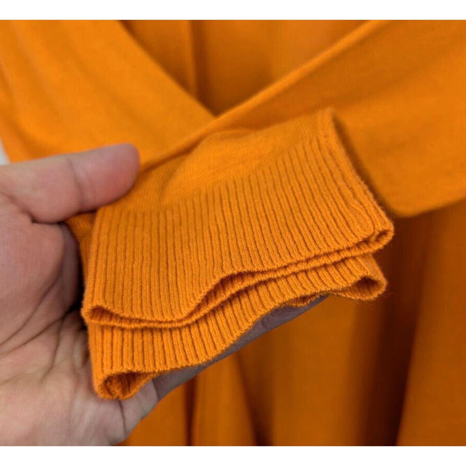 Ann Taylor Ann Taylor Women's Cardigan Shirt Long Sleeve Orange Linen Viscose PM Petite Size M / US 6-8 / IT 42-44 - 2 Thumbnail