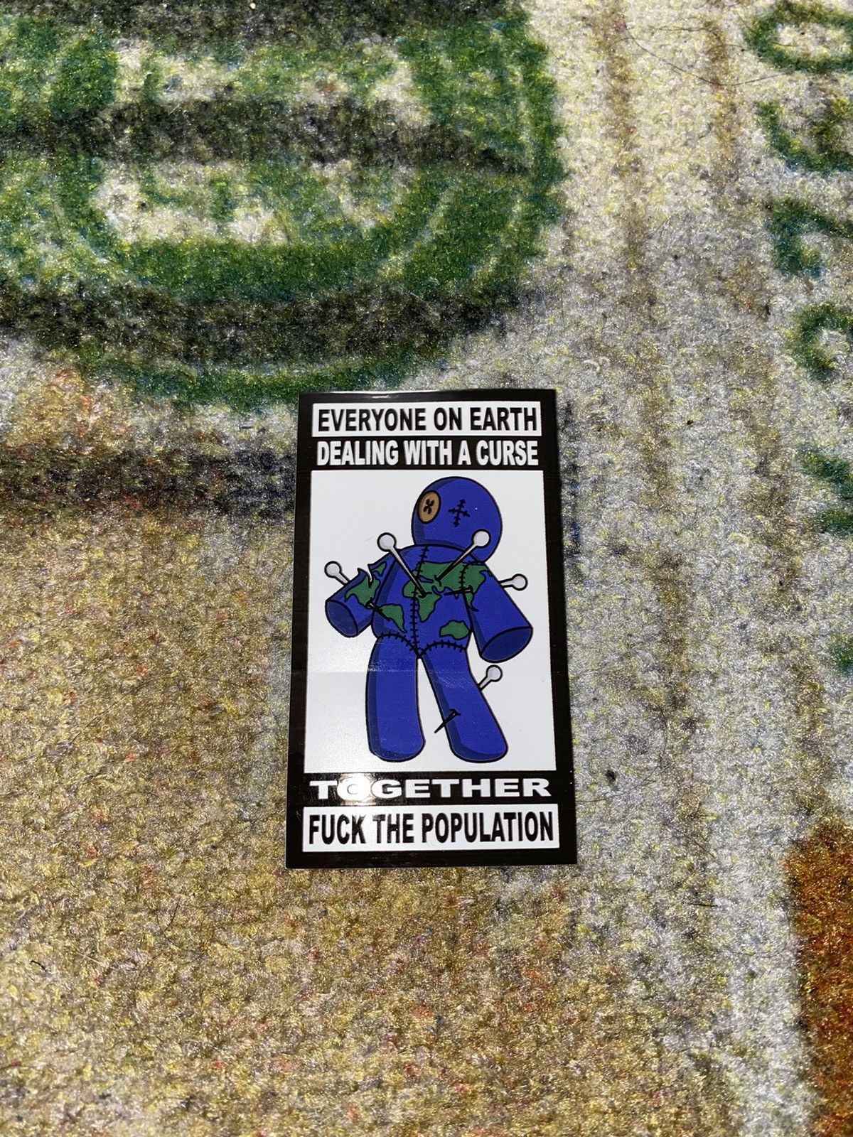 Fuck The Population FTP VOODOO DOLL STICKER Size ONE SIZE - 1 Preview