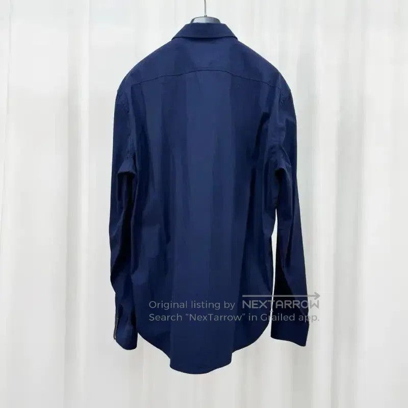 Burberry Burberry Navy Long Sleeve Cotton Shirt. Size US M / EU 48-50 / 2 - 2 Thumbnail