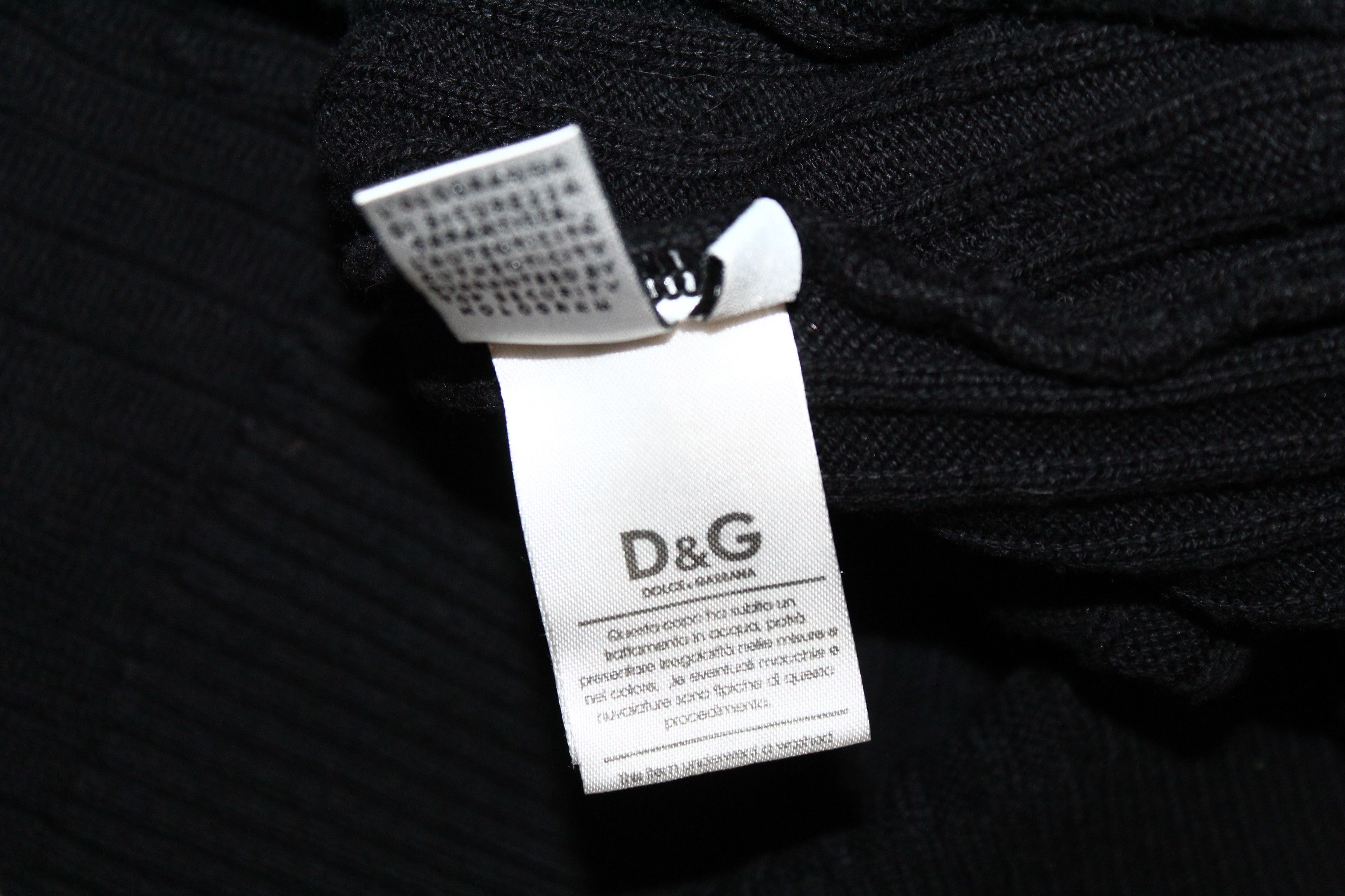 Dolce & Gabbana Dolce & Gabbana Cable Knit Acrylic Viscose Shawl Cardigan Size US L / EU 52-54 / 3 - 9 Thumbnail