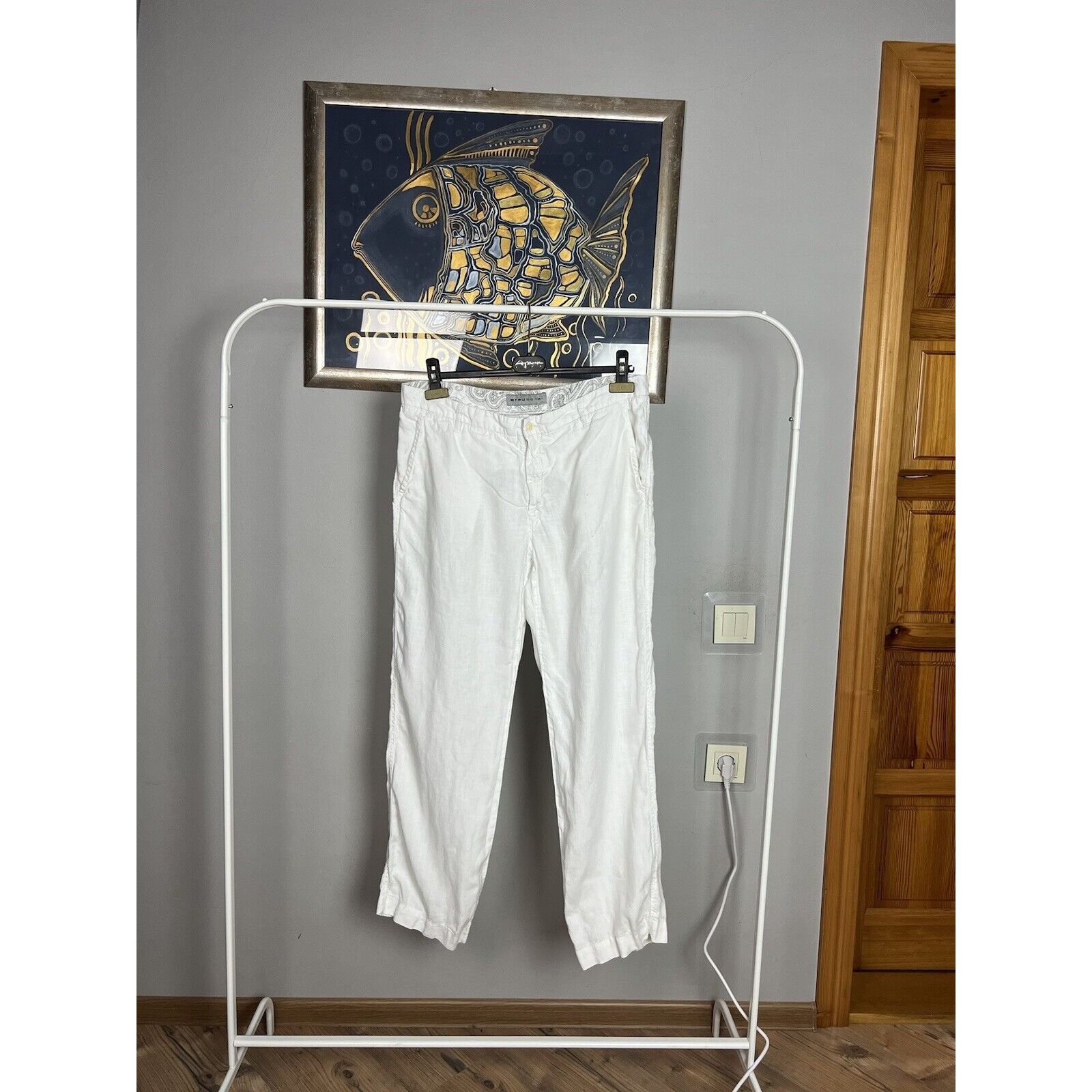 Etro Etro Old Money Style White Linen Relaxed Fit Pants Size 52 Size US 36 / EU 52 - 4 Thumbnail