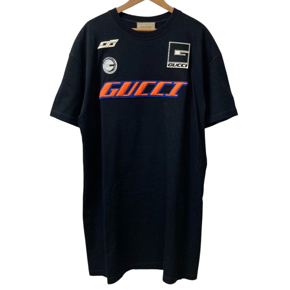 Gucci Gucci Gucci MOTO logo Long T-shirt Textile T-Shirts 775503 DUTY FREE for USA Size ONE SIZE - 1 Thumbnail