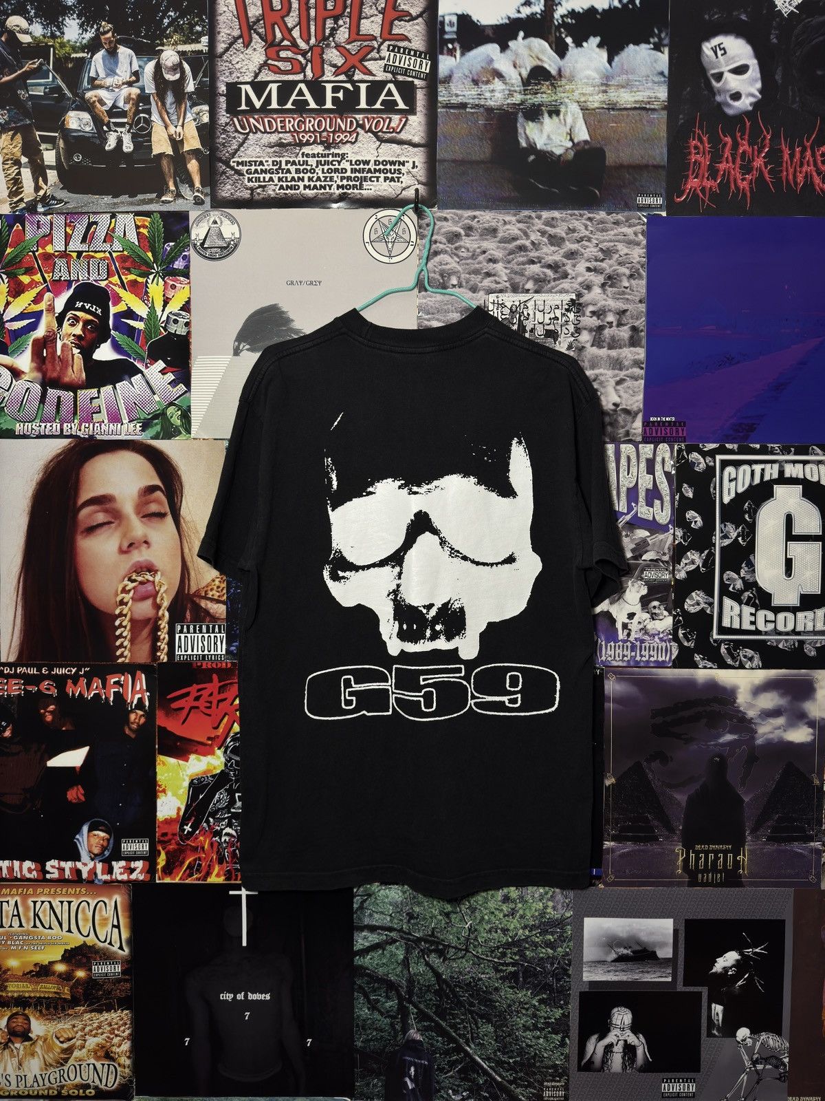 G59 Records G59 White Logo Tee Shirt Size US M / EU 48-50 / 2 - 1 Thumbnail