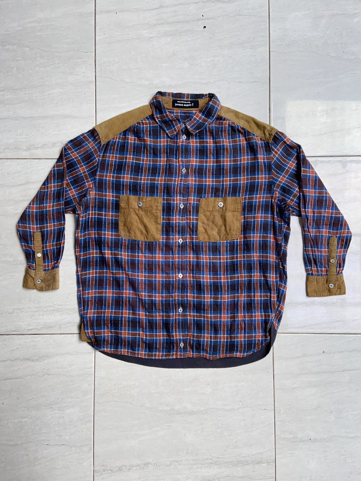 Mercibeaucoup Jevous Enprie Striped Checkered Shirt