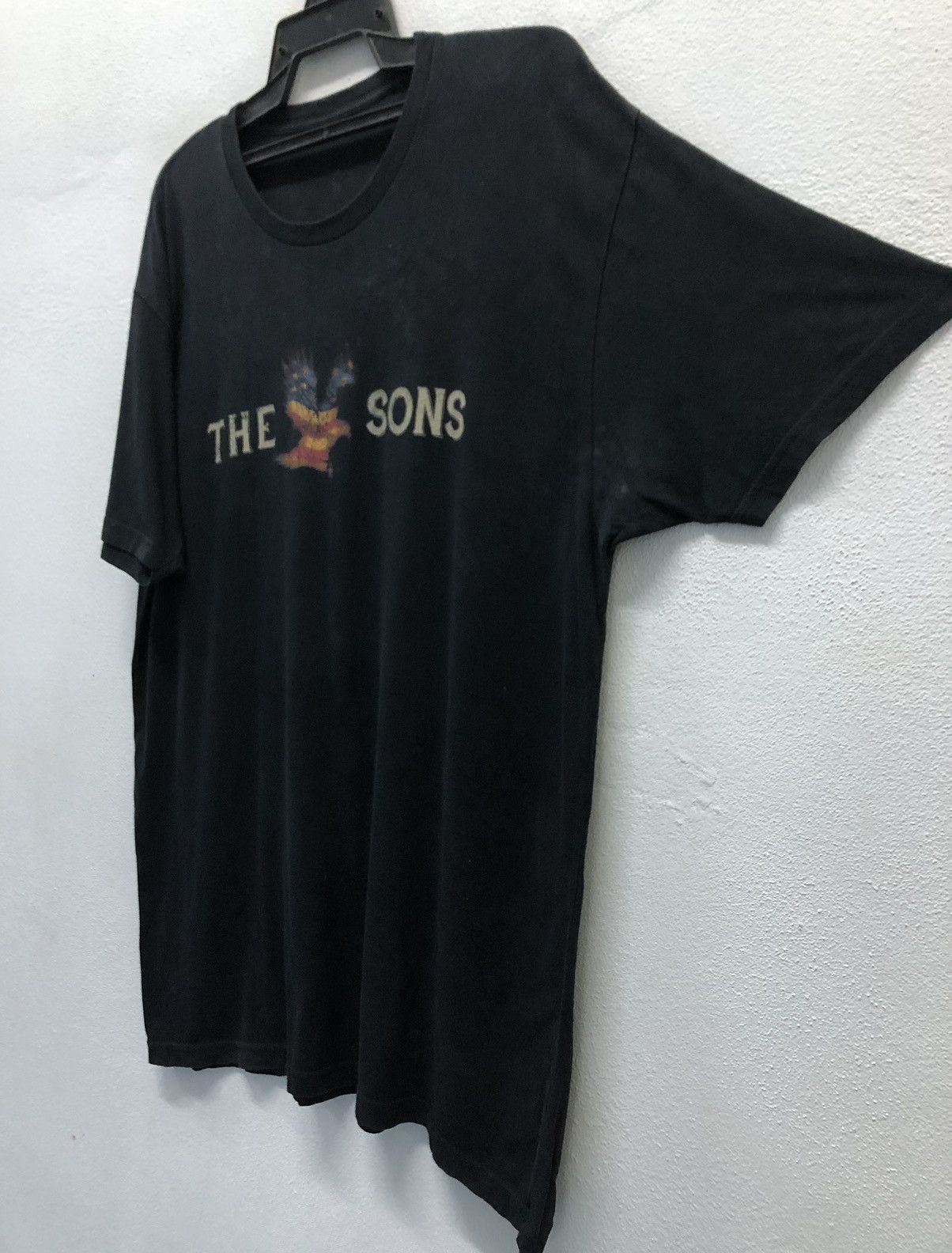Vintage Vintage Sons Of The Flag Fight Burns Usa T-Shirt Size US L / EU 52-54 / 3 - 6 Thumbnail