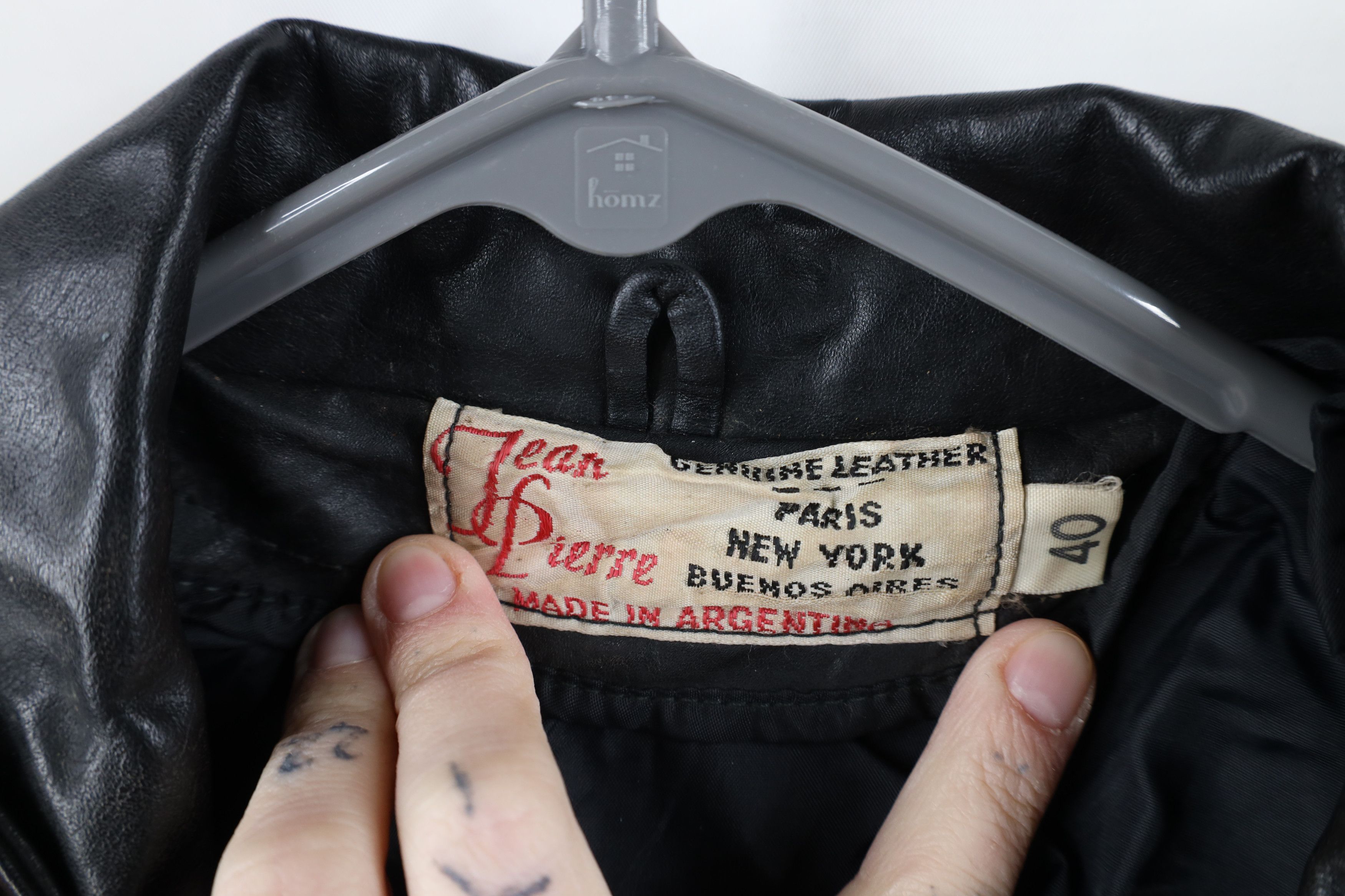 Vintage Vintage 60s 70s Streetwear Leather Bomber Jacket Black Size M / US 6-8 / IT 42-44 - 9 Thumbnail