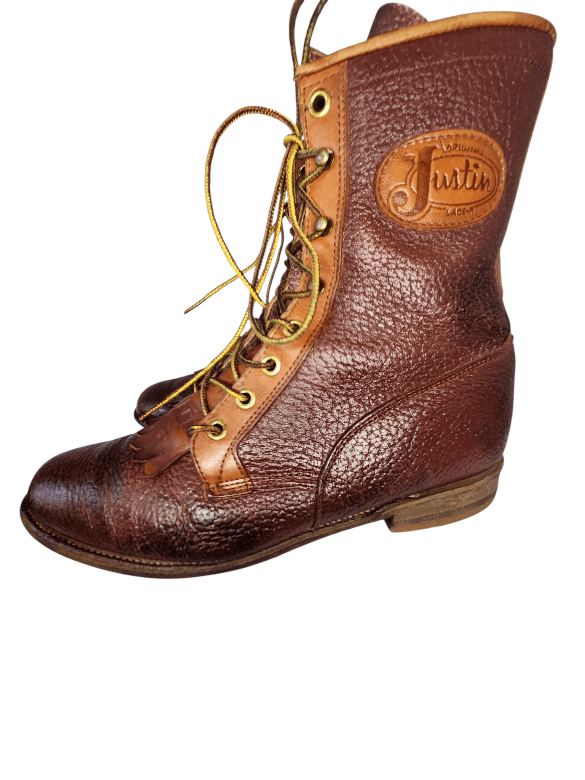 Justin Boots RARE LC539 PACKER LACES GRANNY Size US 8 / IT 38 - 1 Thumbnail