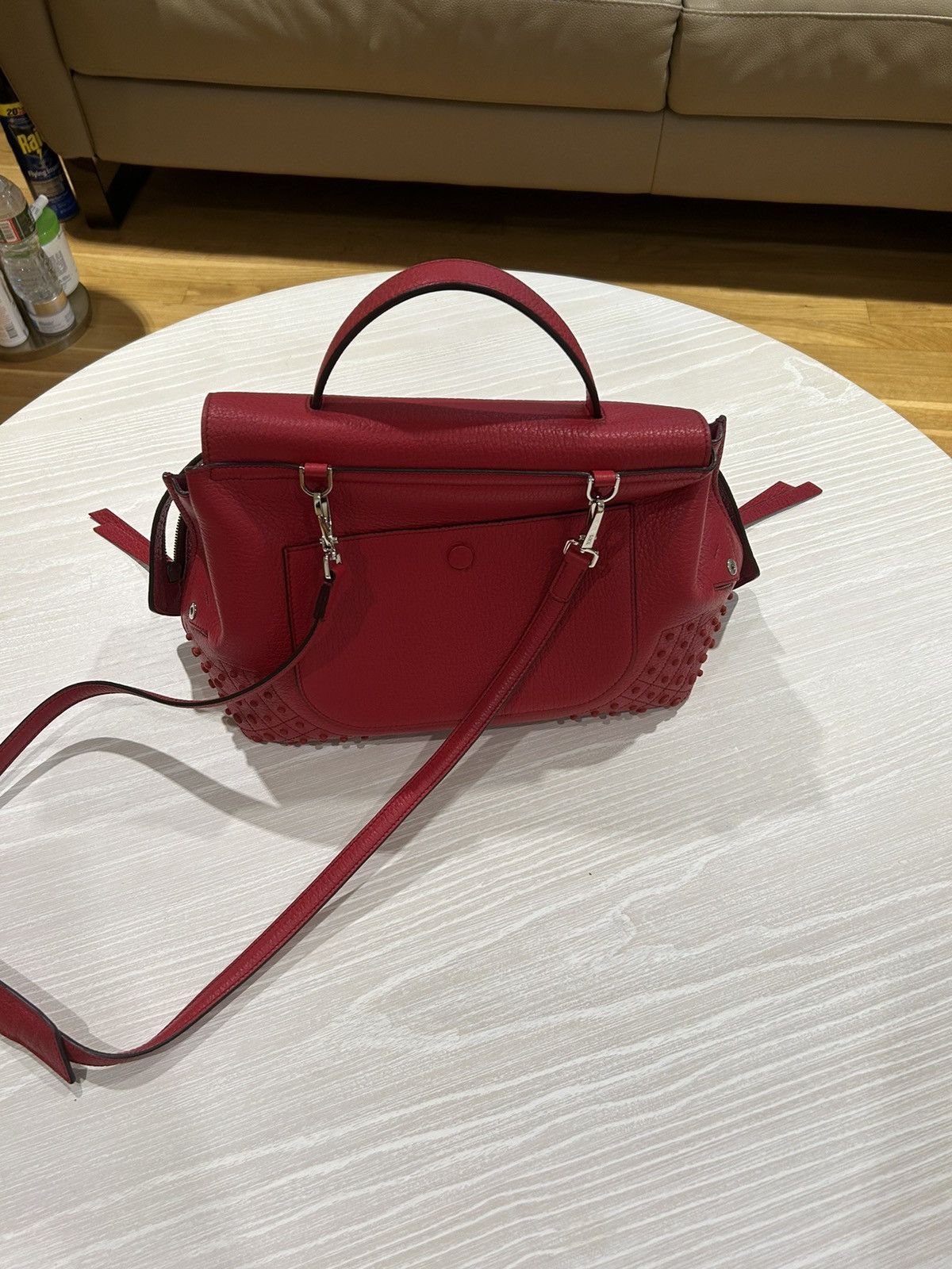 Tod's Tod's Studded Convertible Wave Bag Leather Size ONE SIZE - 4 Thumbnail