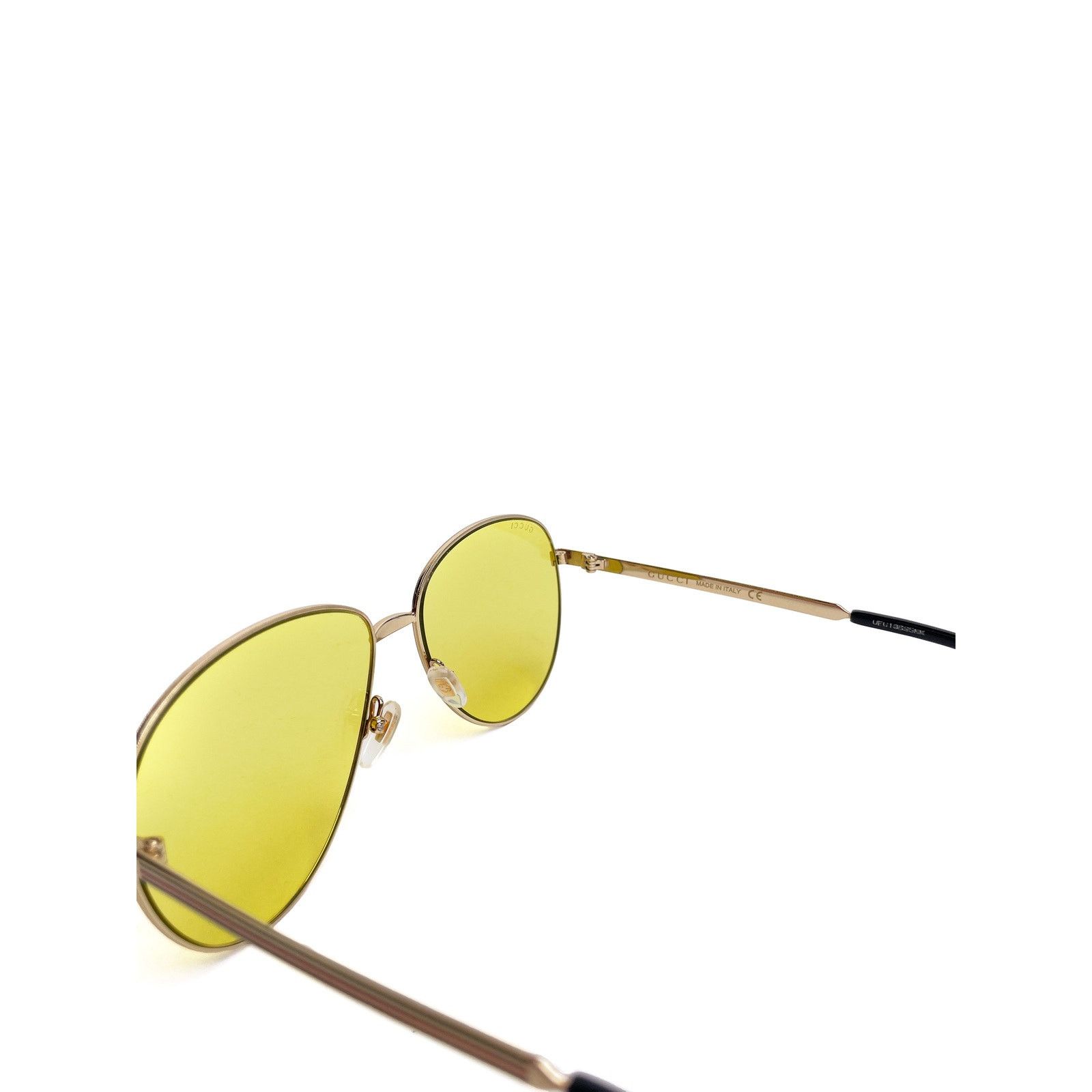 Gucci Gold Aviator Yellow Lens Sunnies Size ONE SIZE - 4 Thumbnail