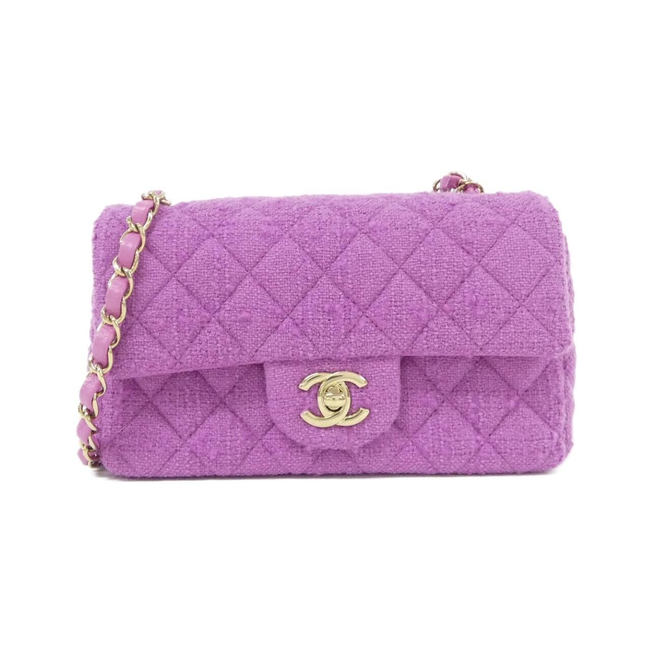 Chanel Chanel Chanel Wool Tweed Shoulder Bag Textile Shoulder Bag 69900 DUTY FREE for USA Size ONE SIZE - 1 Thumbnail