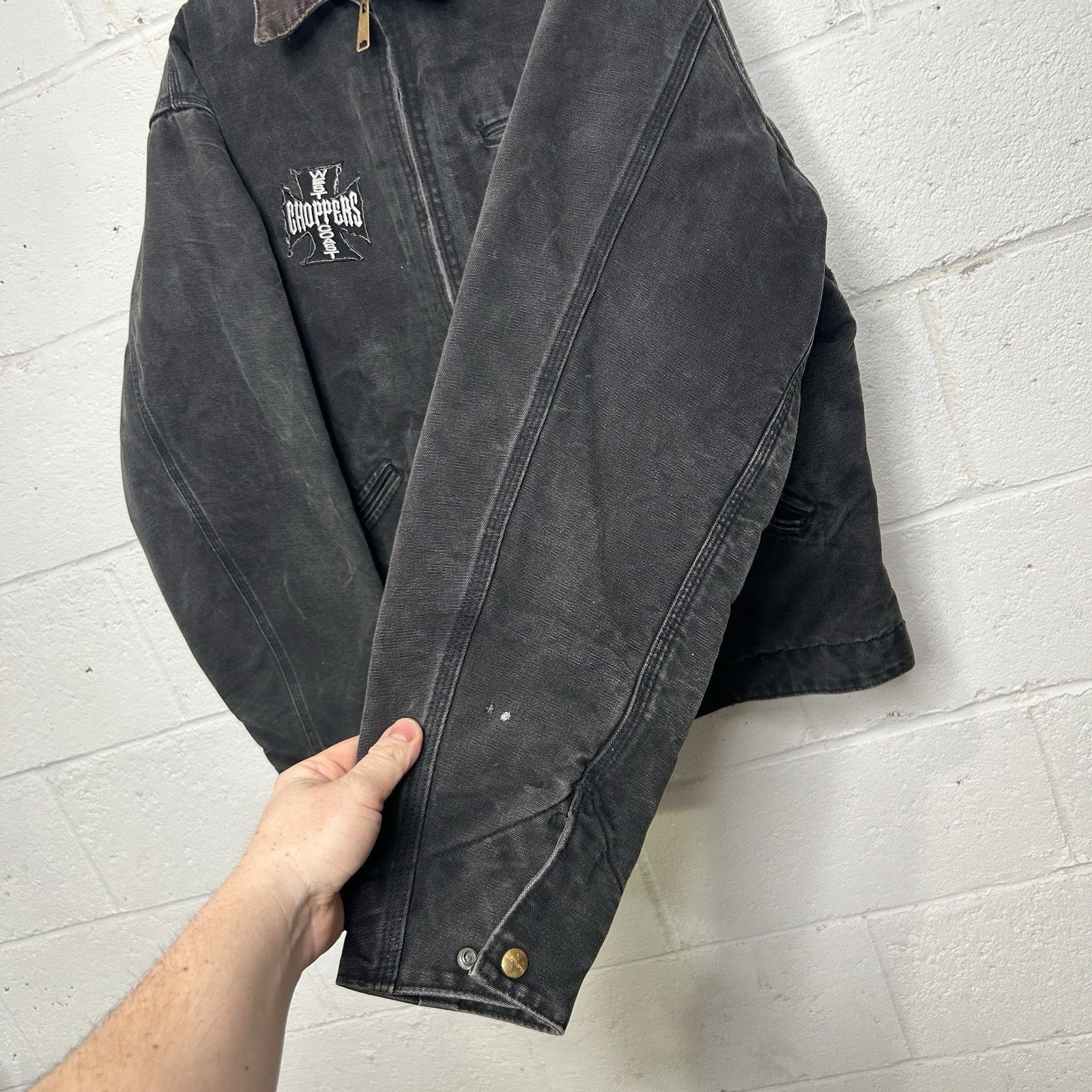 Carhartt Vintage Carhartt Detroit Jacket “Black” West Coast Choppers Size US XL / EU 56 / 4 - 12 Thumbnail
