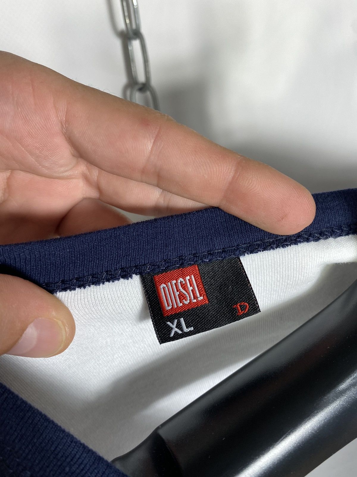 Diesel Vintage Diesel Embroidered Big Logo Y2k Hype T-shirt Tee Size US S / EU 44-46 / 1 - 8 Thumbnail