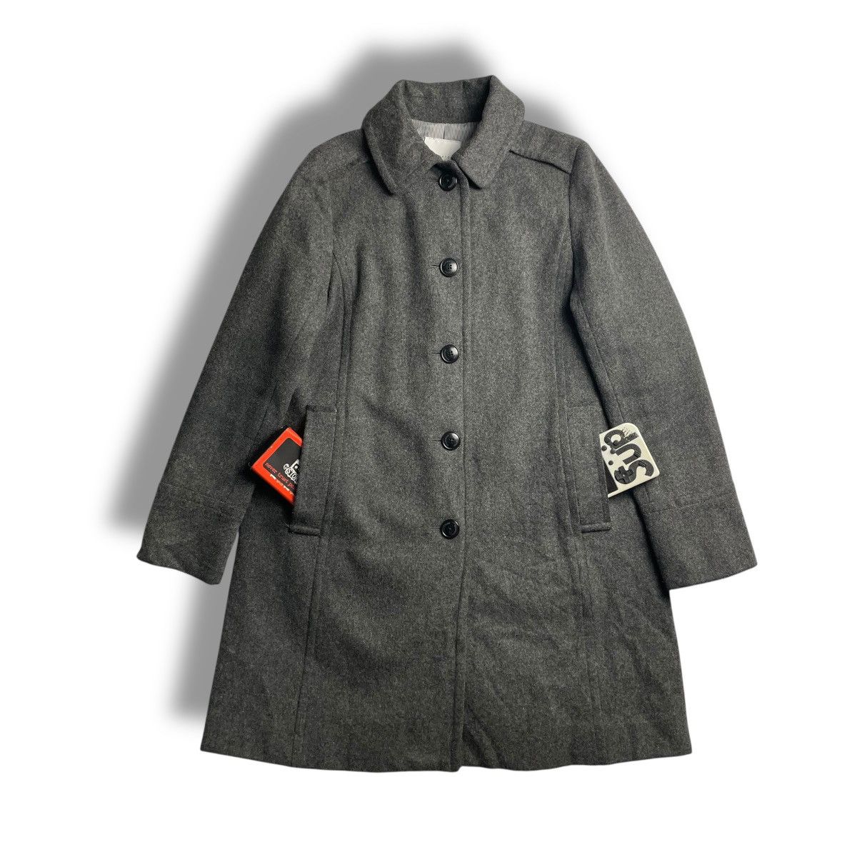 Mackintosh MACKINTOSH PHILOSOPHY BUTTON UP WOOL LONG COAT Size M / US 6-8 / IT 42-44 - 1 Thumbnail