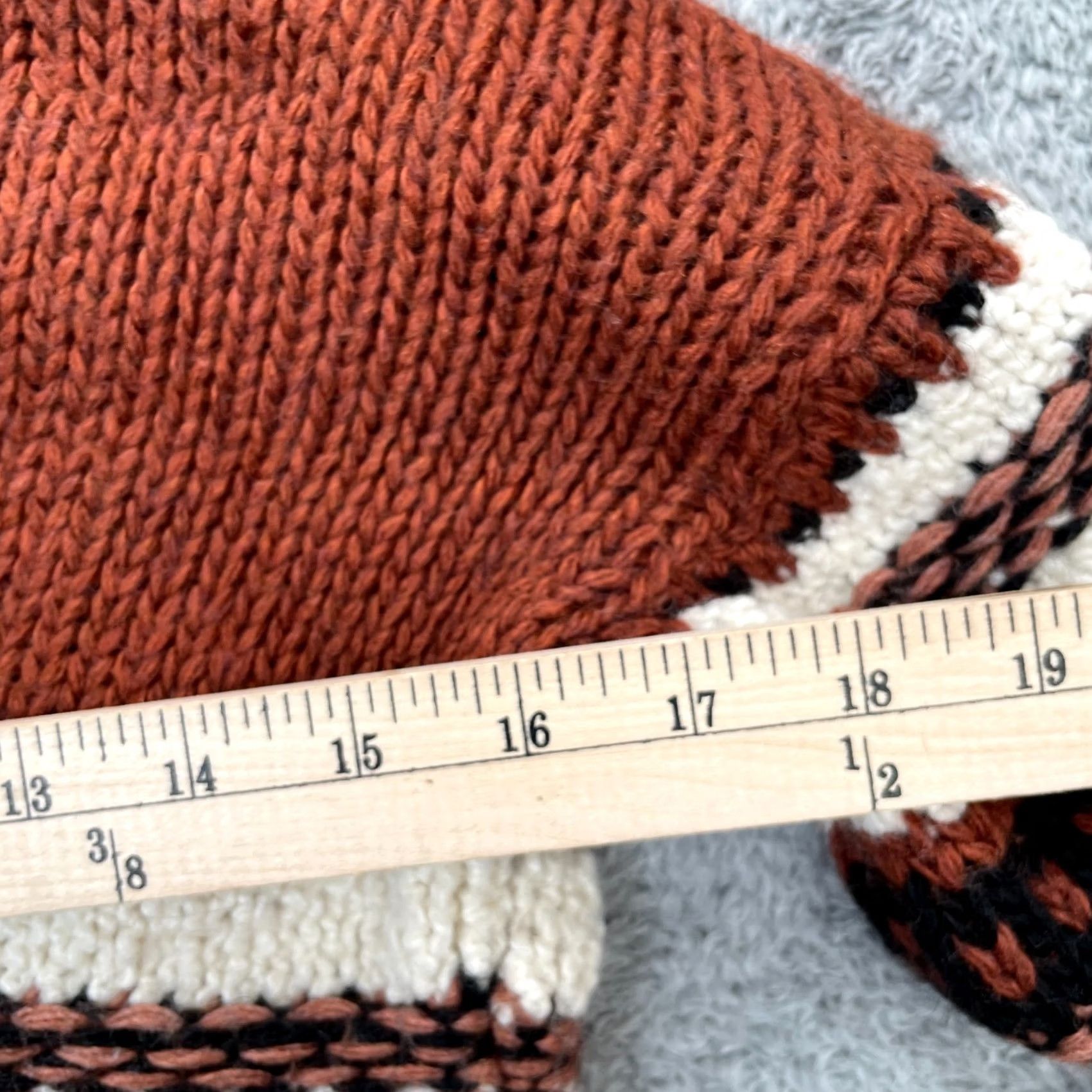Anthropologie Anthropologie Sweater Womens Small Brown Stripe Cropped Fisherman Knit Size S / US 4 / IT 40 - 8 Thumbnail